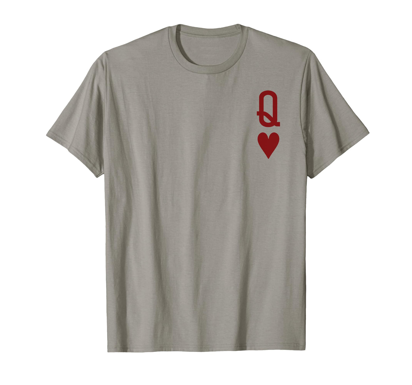 Queen of Hearts and King of Hearts Couples Matching Pajama T-Shirt