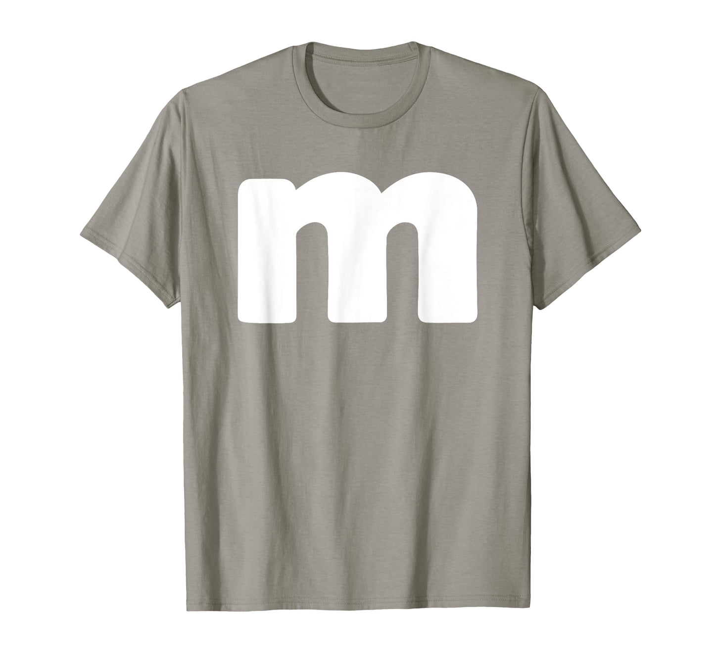 Funny Letter M Groups Halloween Team easy lazy T-Shirt
