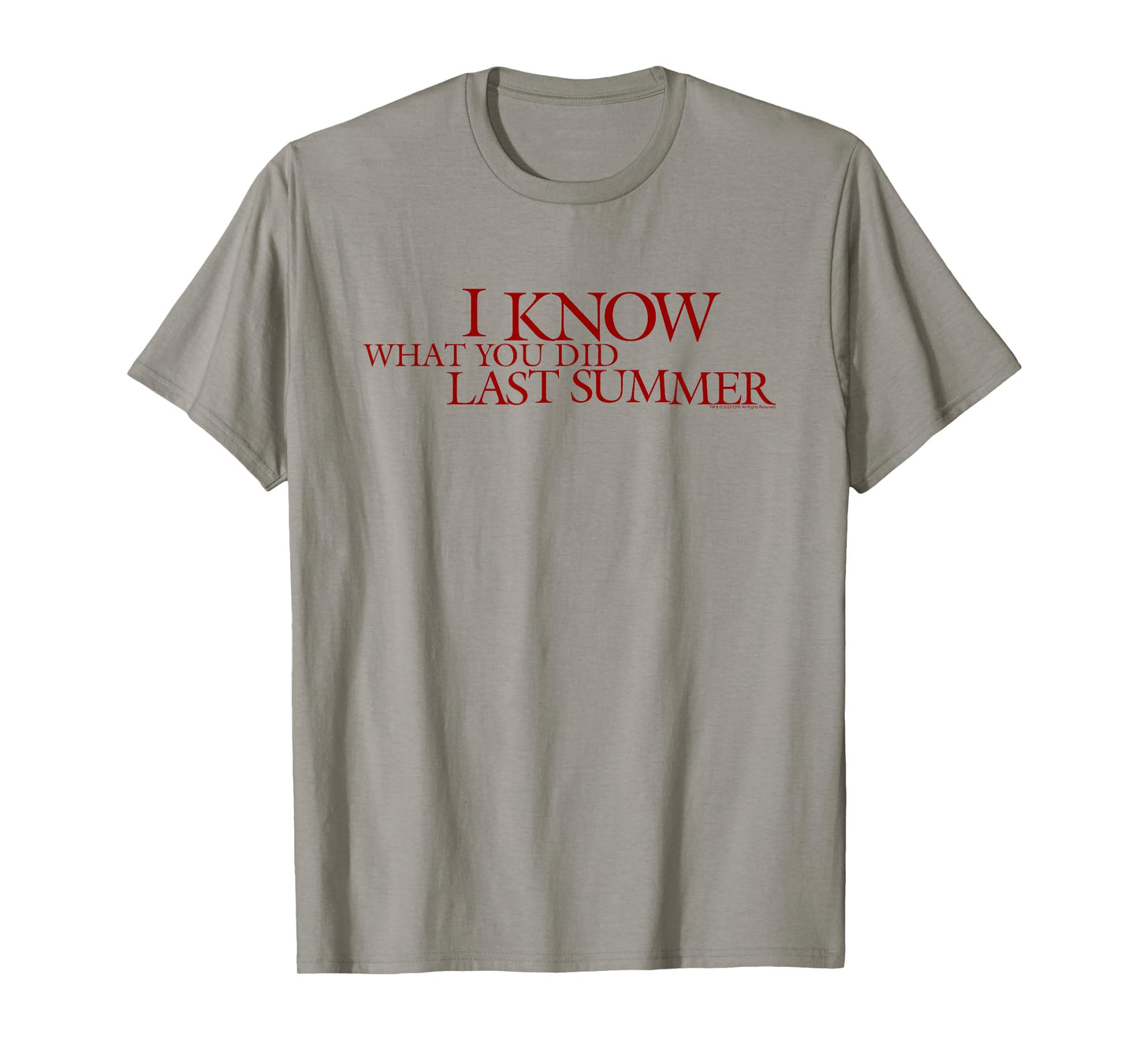 I Know What You Did Last Summer Blood Red Logo Retro Horror T-Shirt