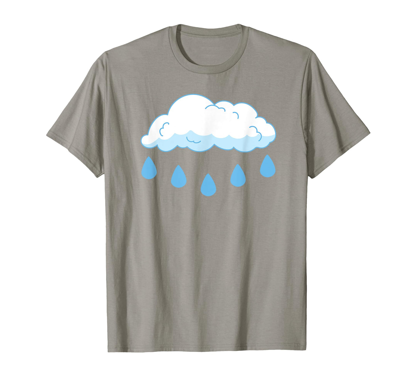 White Clouds Rain Drop Cloud Rain Costume T-Shirt