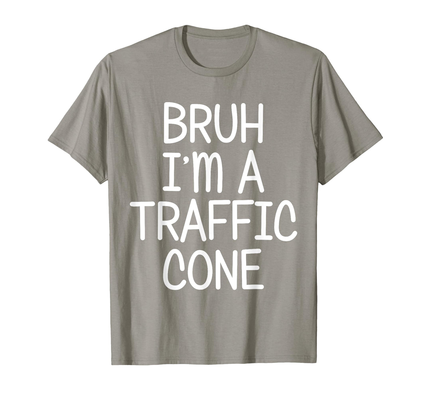 Pretend I'm A Traffic Cone Funny Lazy Halloween Costume T-Shirt