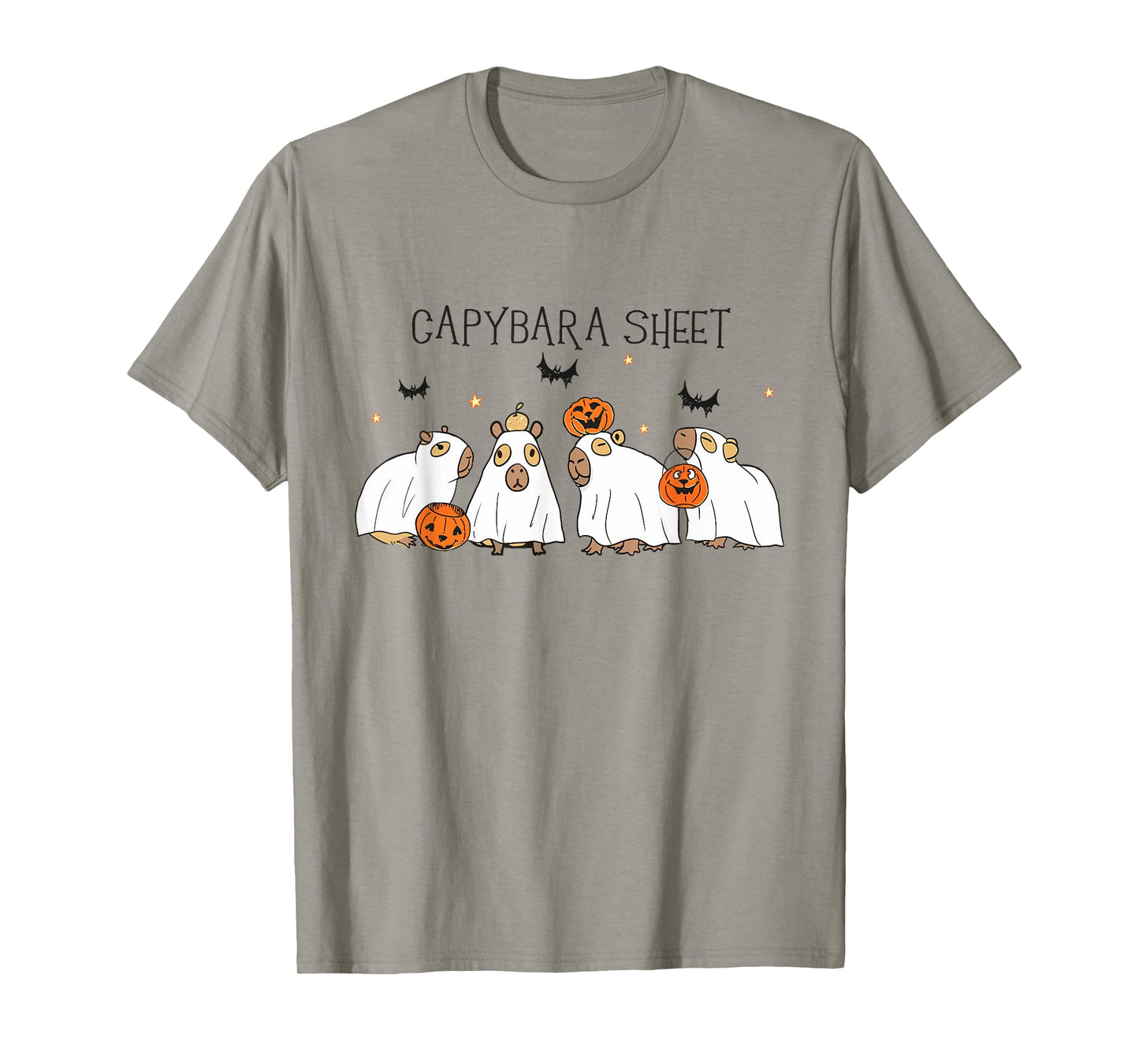 Capybara Sheet Halloween Capybara Ghost Capybara Lover Women T-Shirt