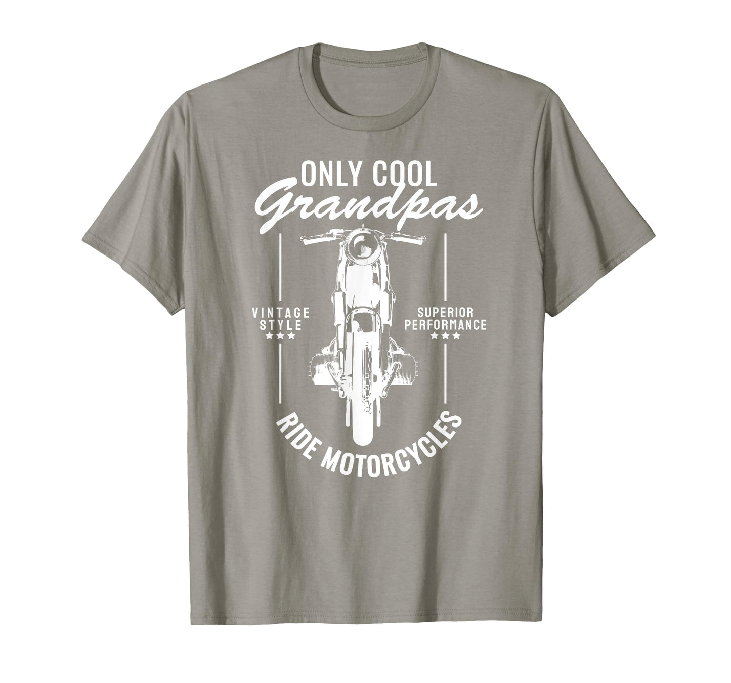 Only Cool Grandpas Ride Motorcycles Funny Biker Grandpa T-Shirt