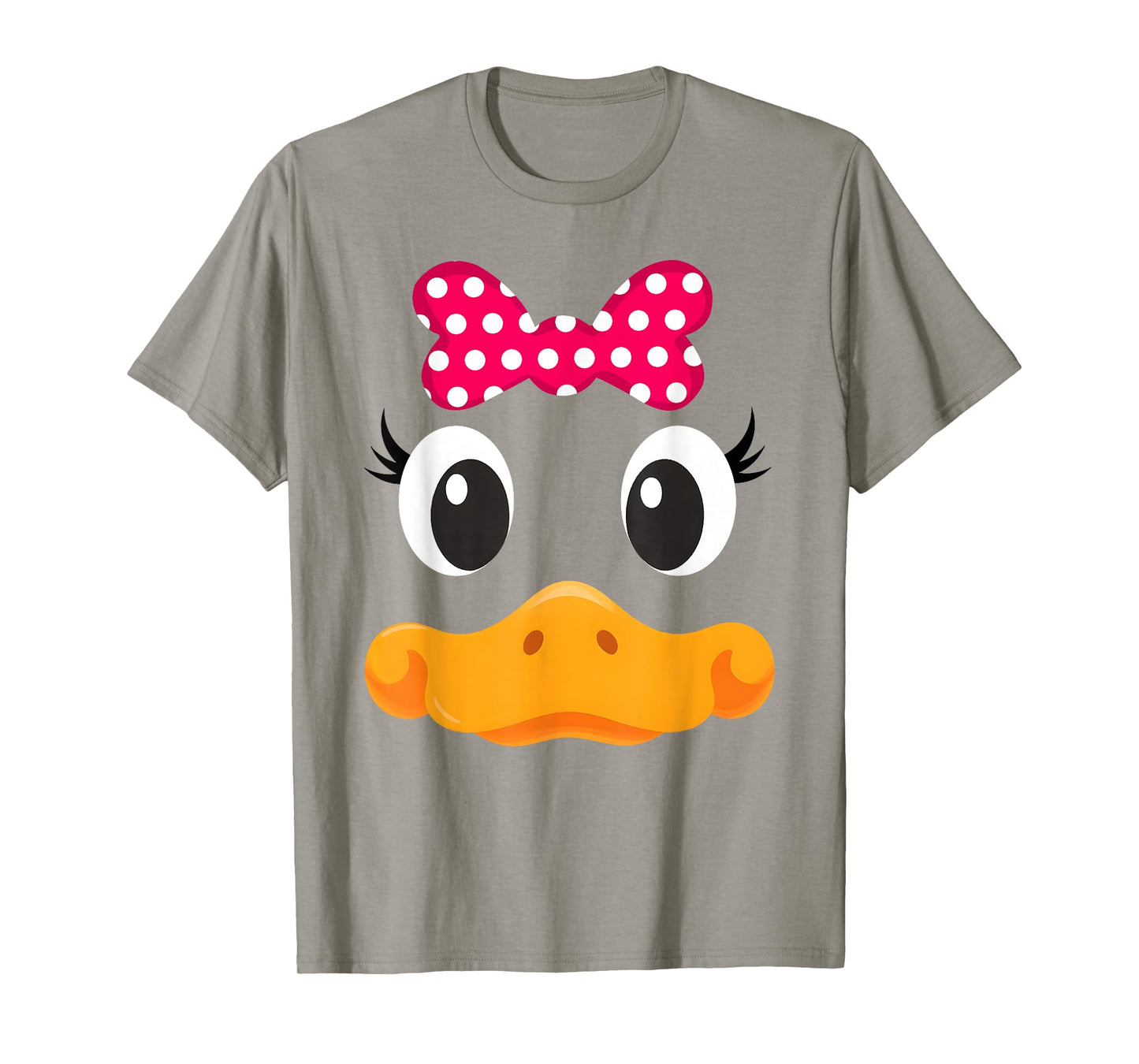 Yellow Duck Face Halloween Animal Costume Coquette Bow Girl T-Shirt