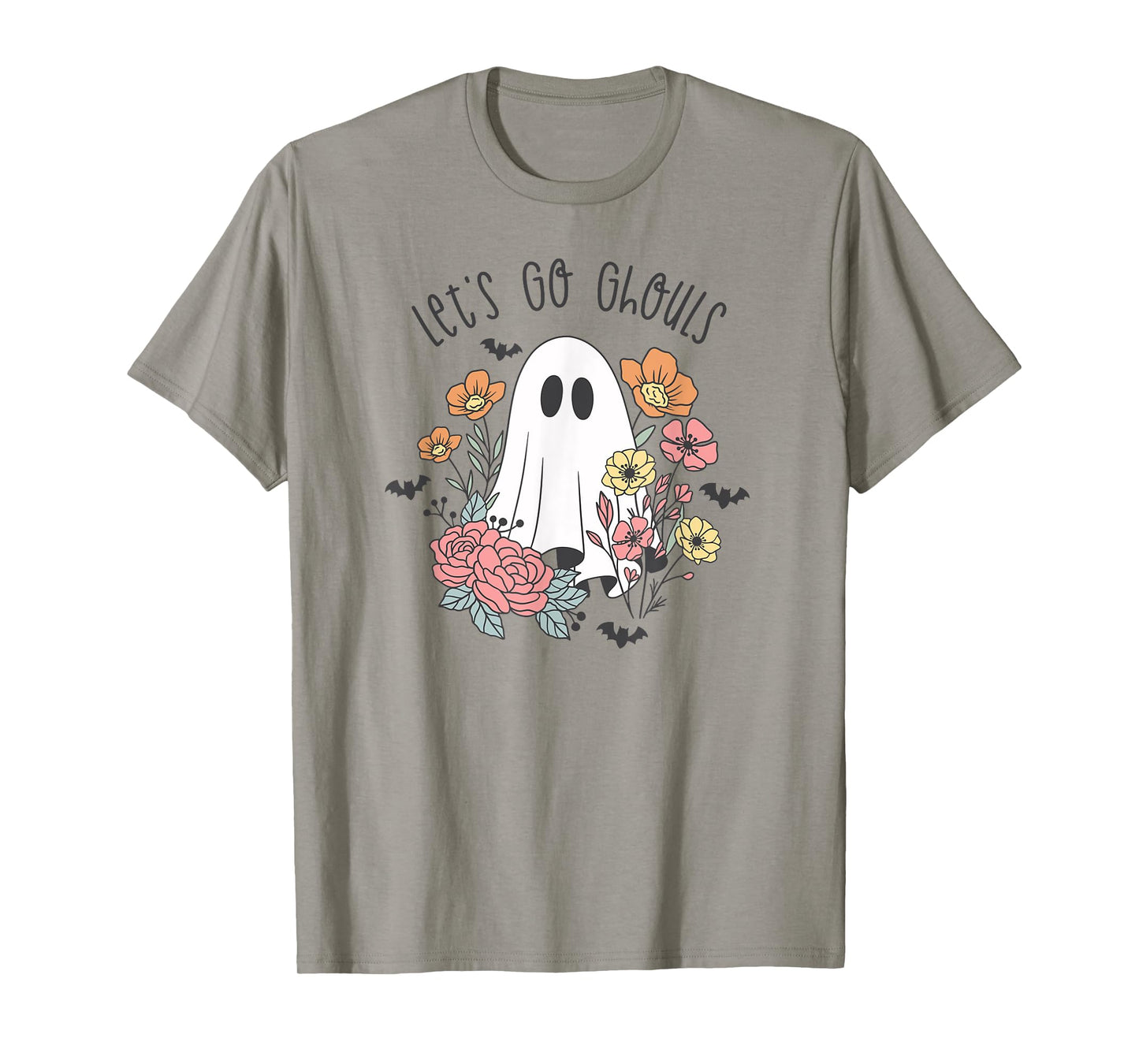 Let's Go Ghouls Flower Ghost T-Shirt