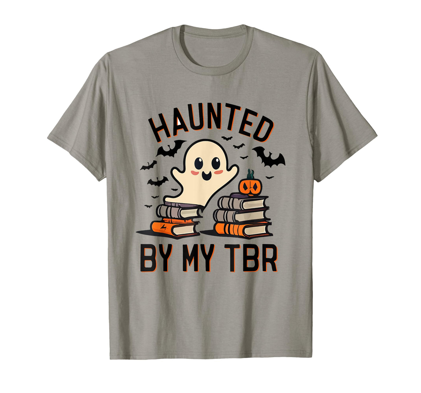 Funny Haunted by My TBR Boo Halloween Book T-Shirt