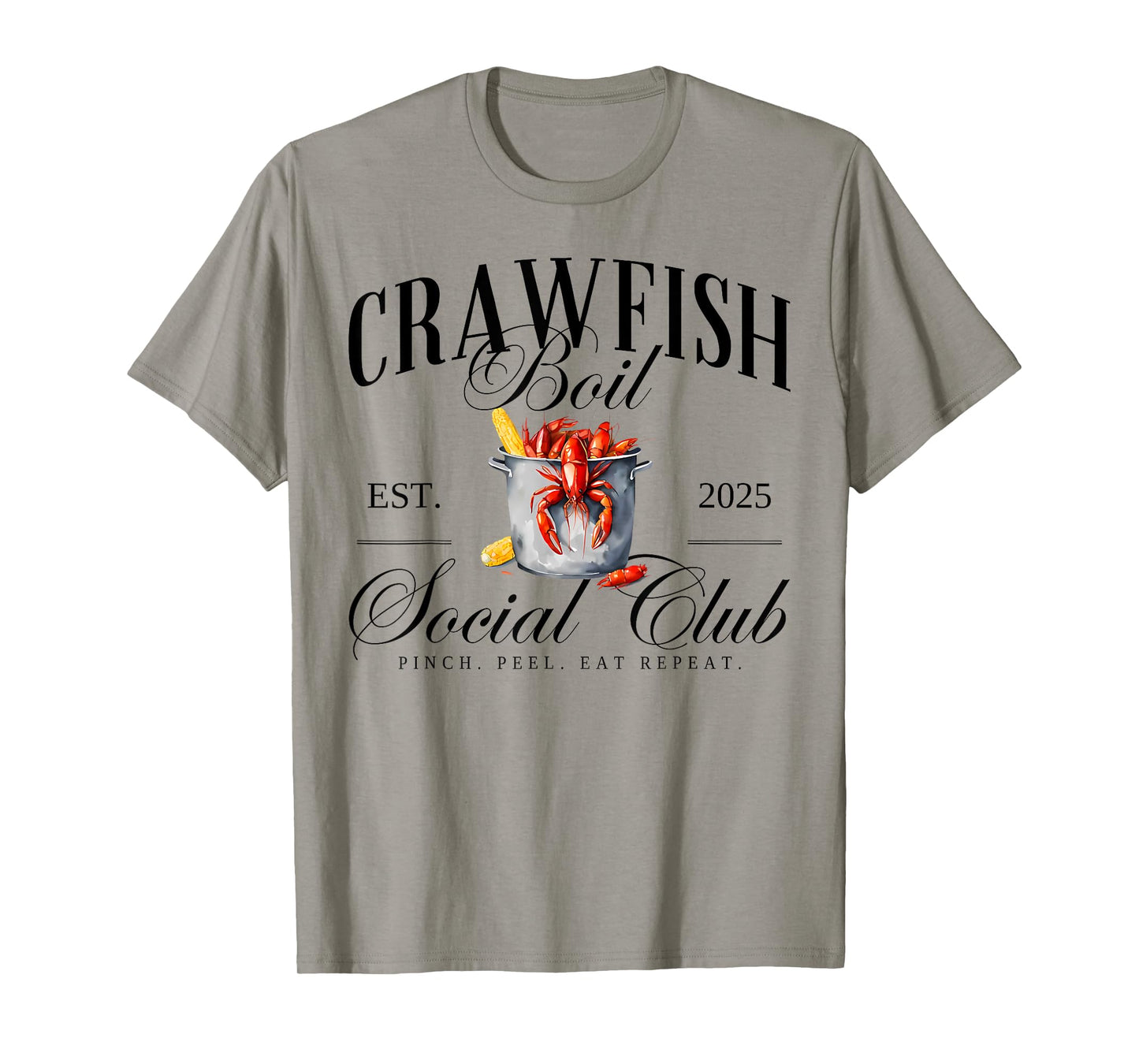 Crawfish Boil Social Club Cajun Seafood Festival Season T-Shirt
