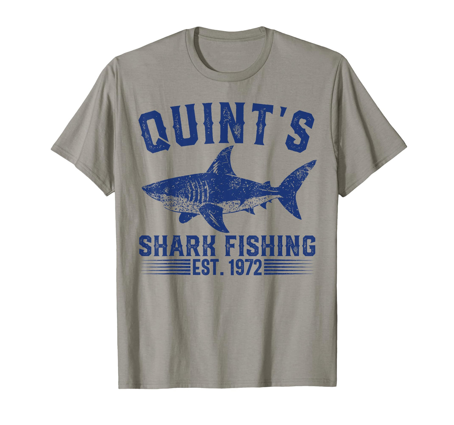 Vintage Quint's Shark Fishing 1972 Retro Fisher Birthday T-Shirt