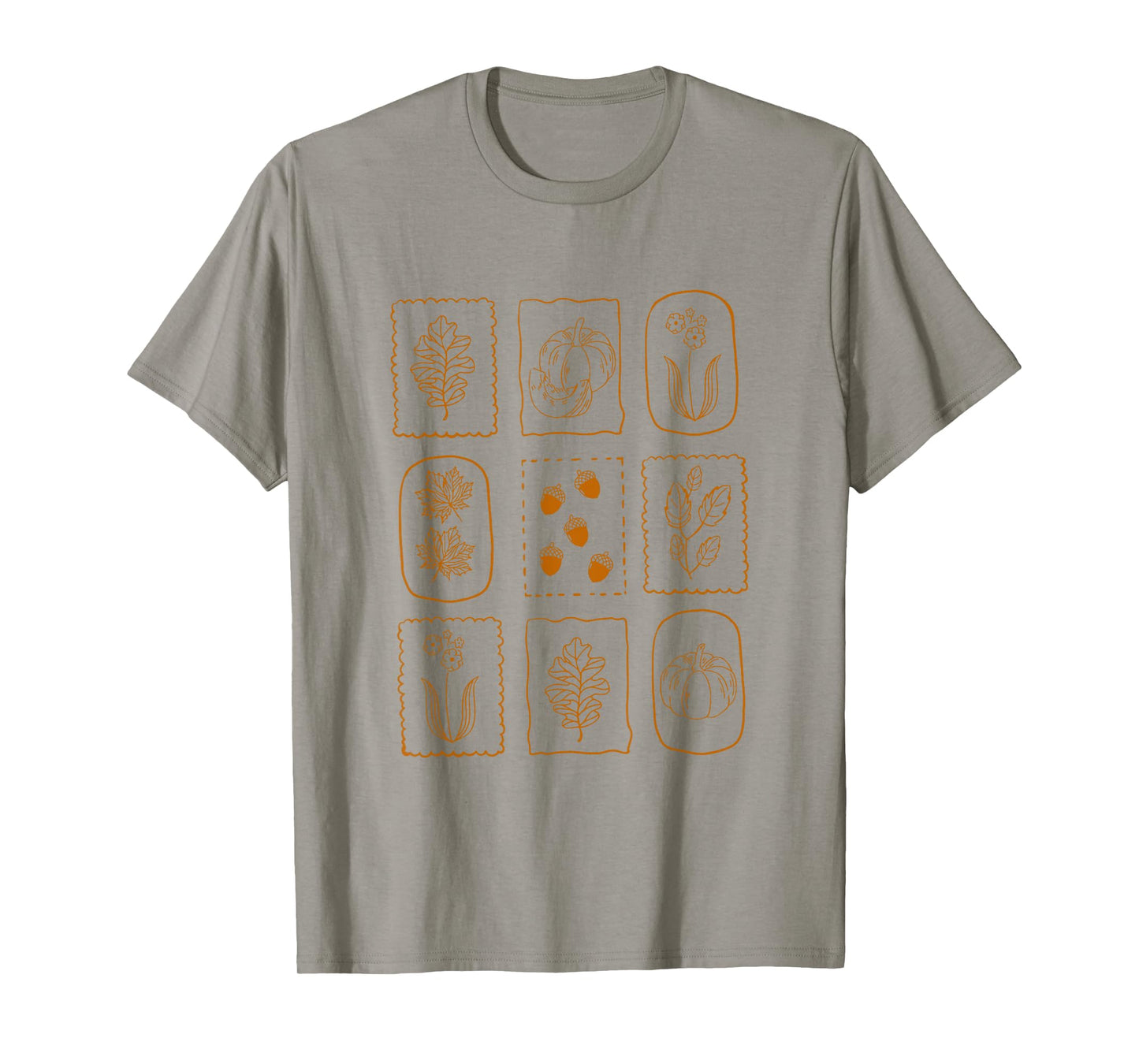 Retro Funny Fall Autumn Pumpkin Wildflower Cute Cozy Season T-Shirt