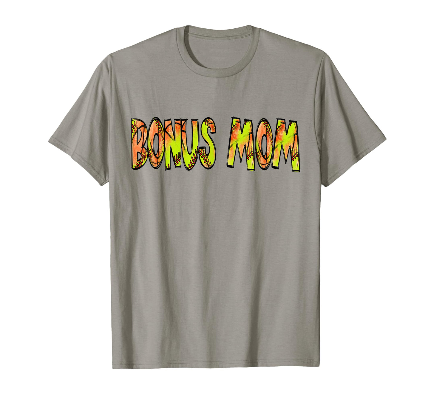 Bonus Mom Of Both Half Basketball Softball Birthday Boy T-Shirt