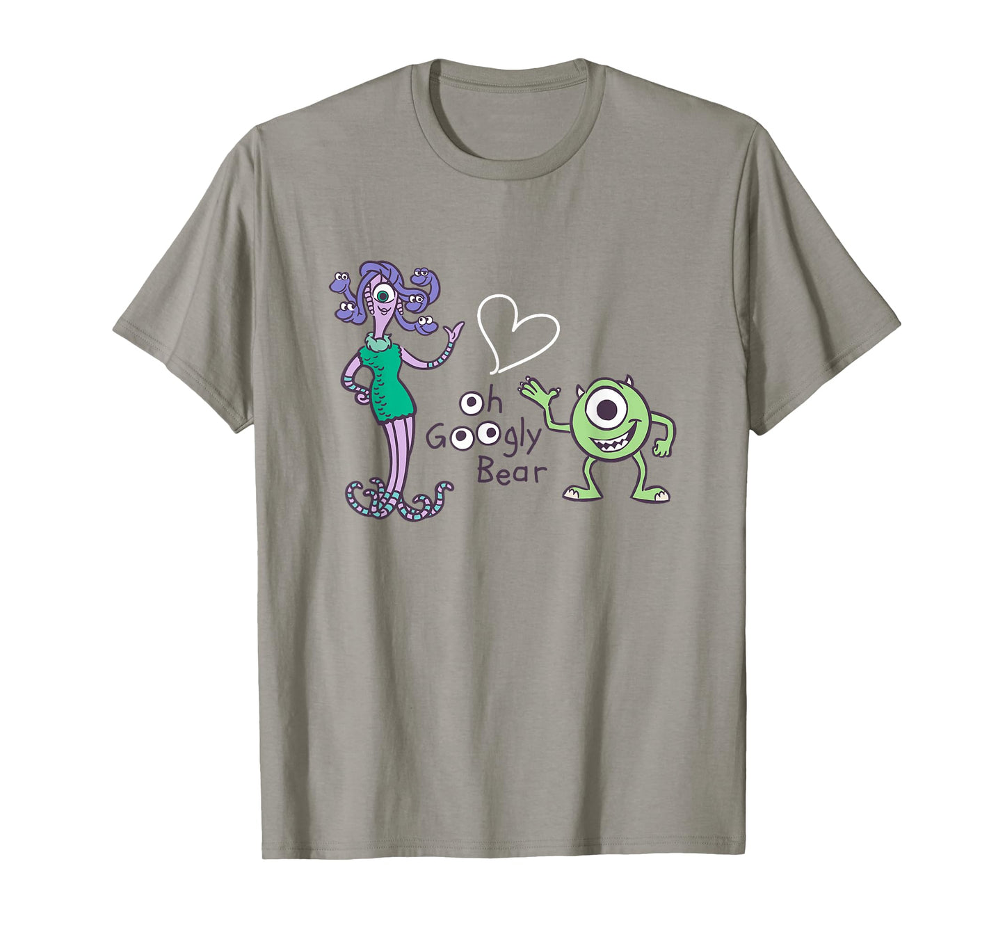 Disney Pixar Monsters Inc. Mike Celia Oh Googly Bear Logo T-Shirt
