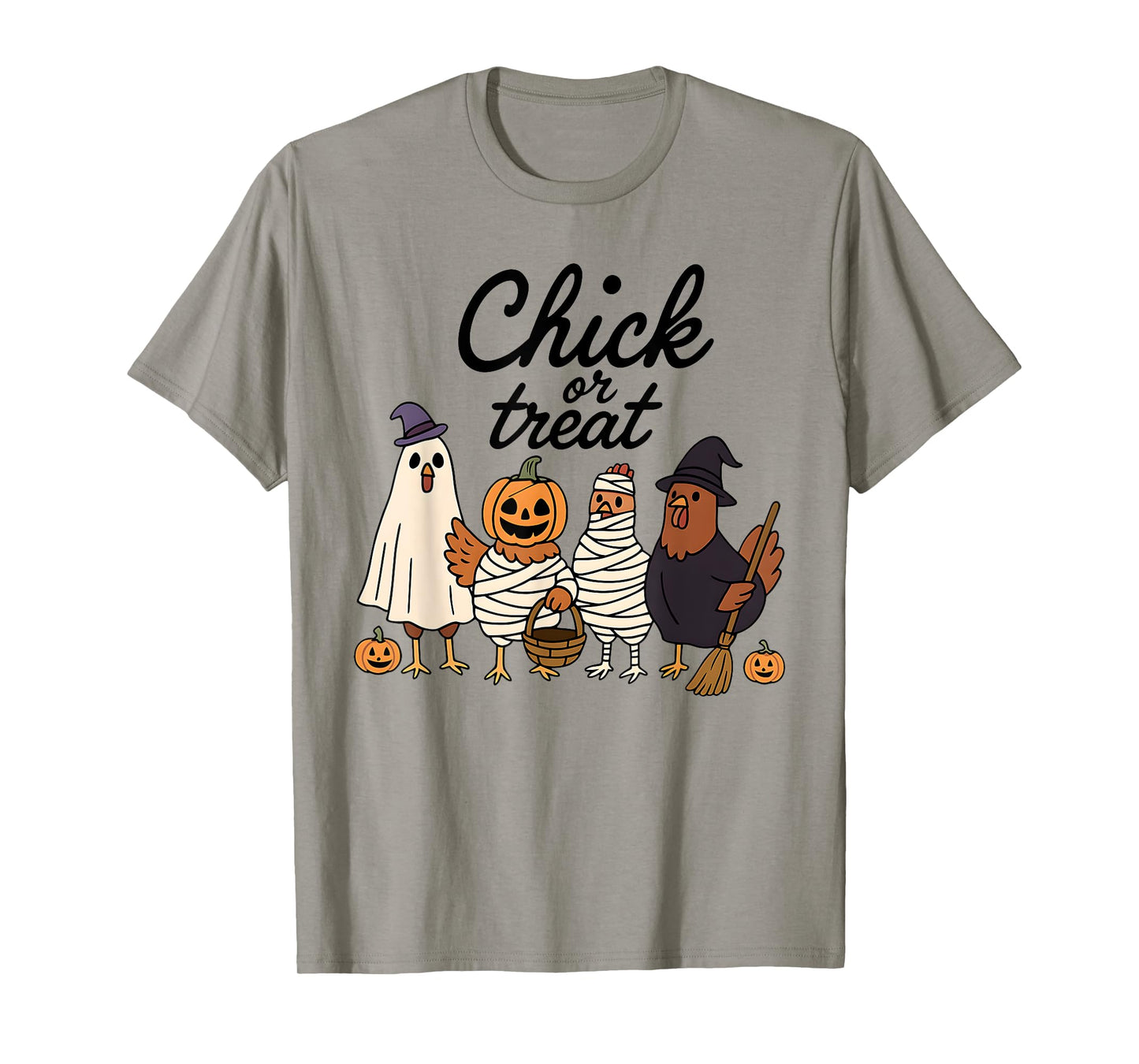 Halloween Chicken Chick or Treat, Skeleton Ghost Chicken T-Shirt