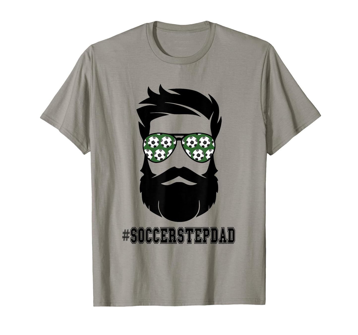 Soccer Stepdad With Beard Step Dad Step Father Stepfather T-Shirt