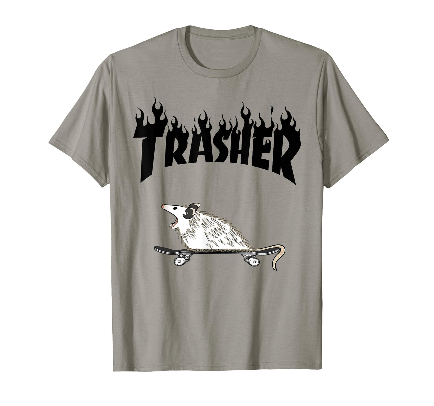 Opossum Skateboard Funny Trasher Possum Skater Men Women Kid T-Shirt