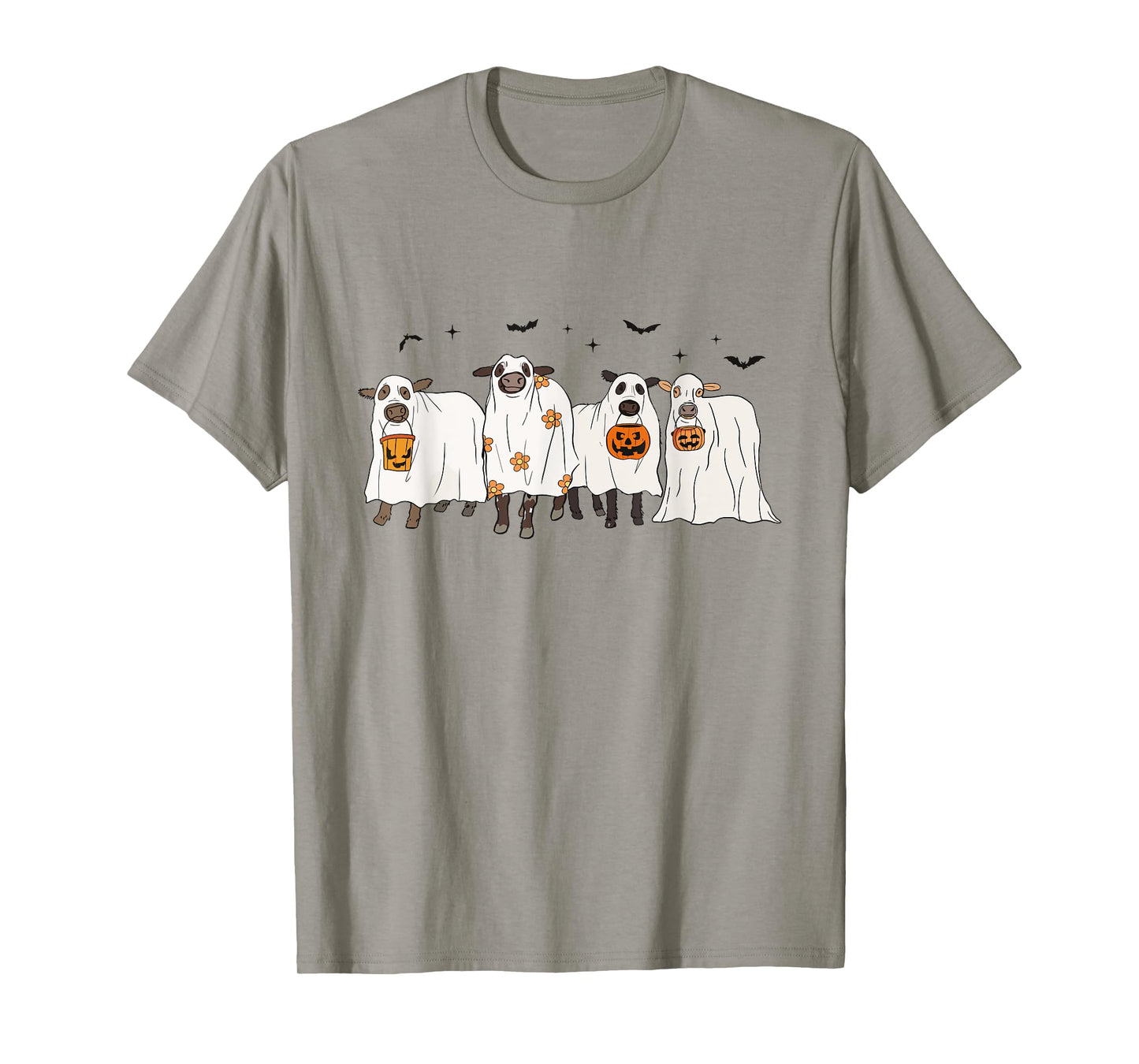 Happy Halloween Cow Ghost Spooky Season Cow Lover Cow Farm T-Shirt