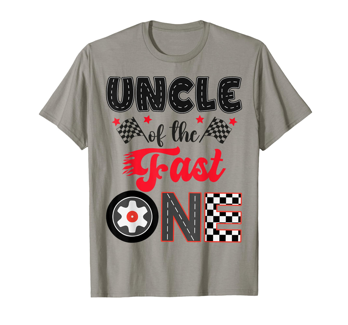 Uncle Of The Fast One Car Racing Dad 1St Birthday Boy T-Shirt