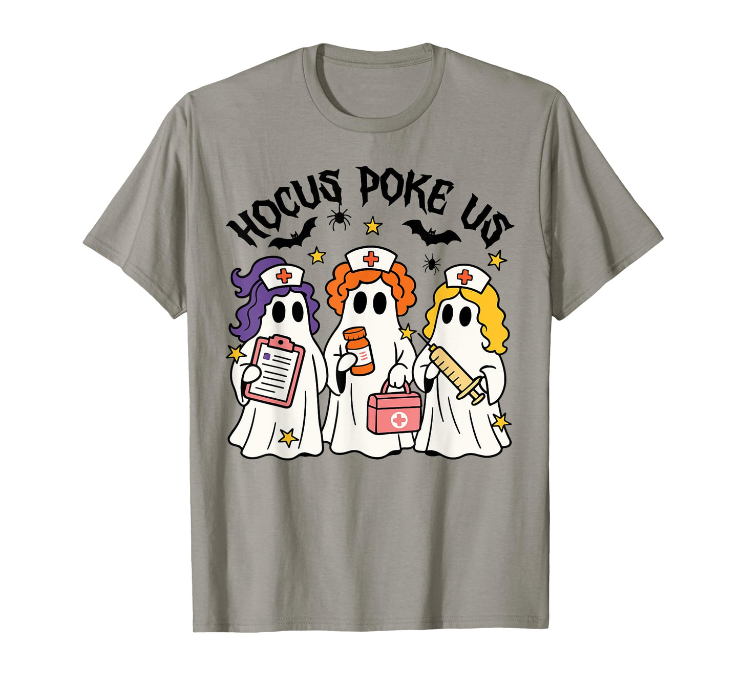 Funny Witches Nurse Spooky Nurse Halloween Season Nursing T-Shirt