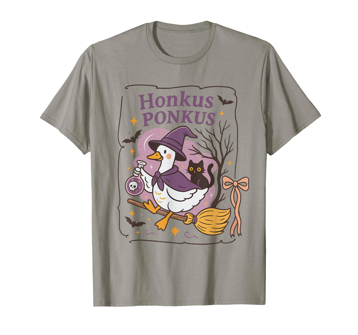 Honkus Ponkus Goose Halloween Witch Goose Silly Goose Lover T-Shirt