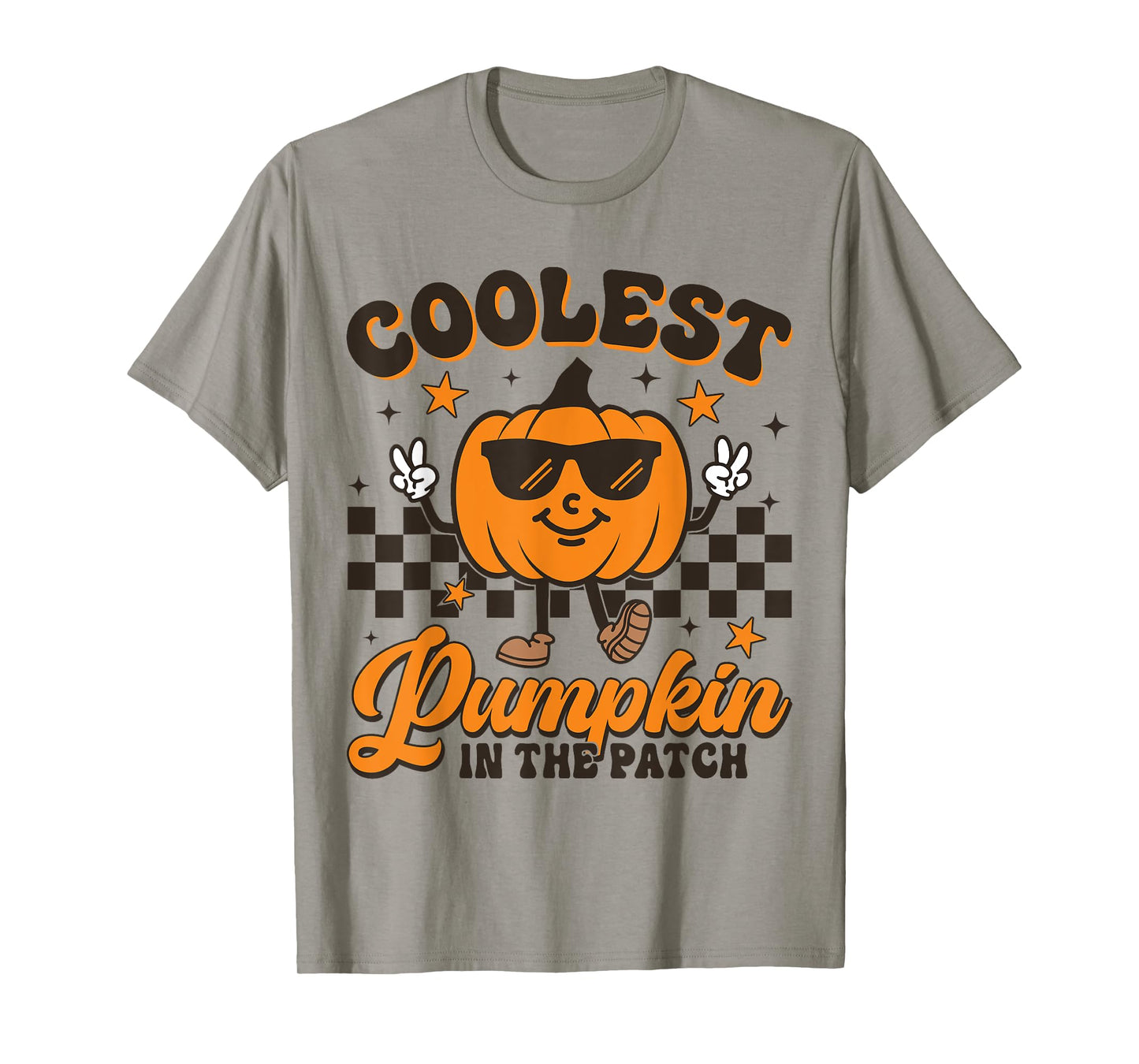 Groovy Coolest Pumpkin In The Patch Halloween For Girls Kids T-Shirt
