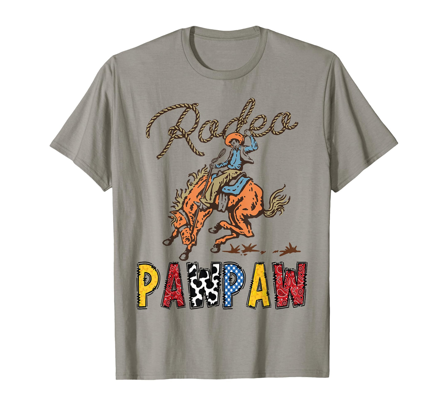 Rodeo Pawpaw Cowboy Cowgirl Birthday Family Matching T-Shirt