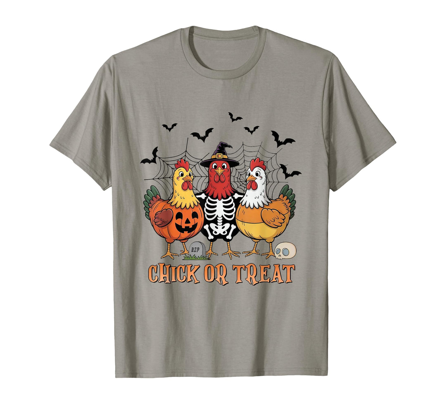 Funny Halloween Tee Chick Or Treat Halloween Chicken T-Shirt