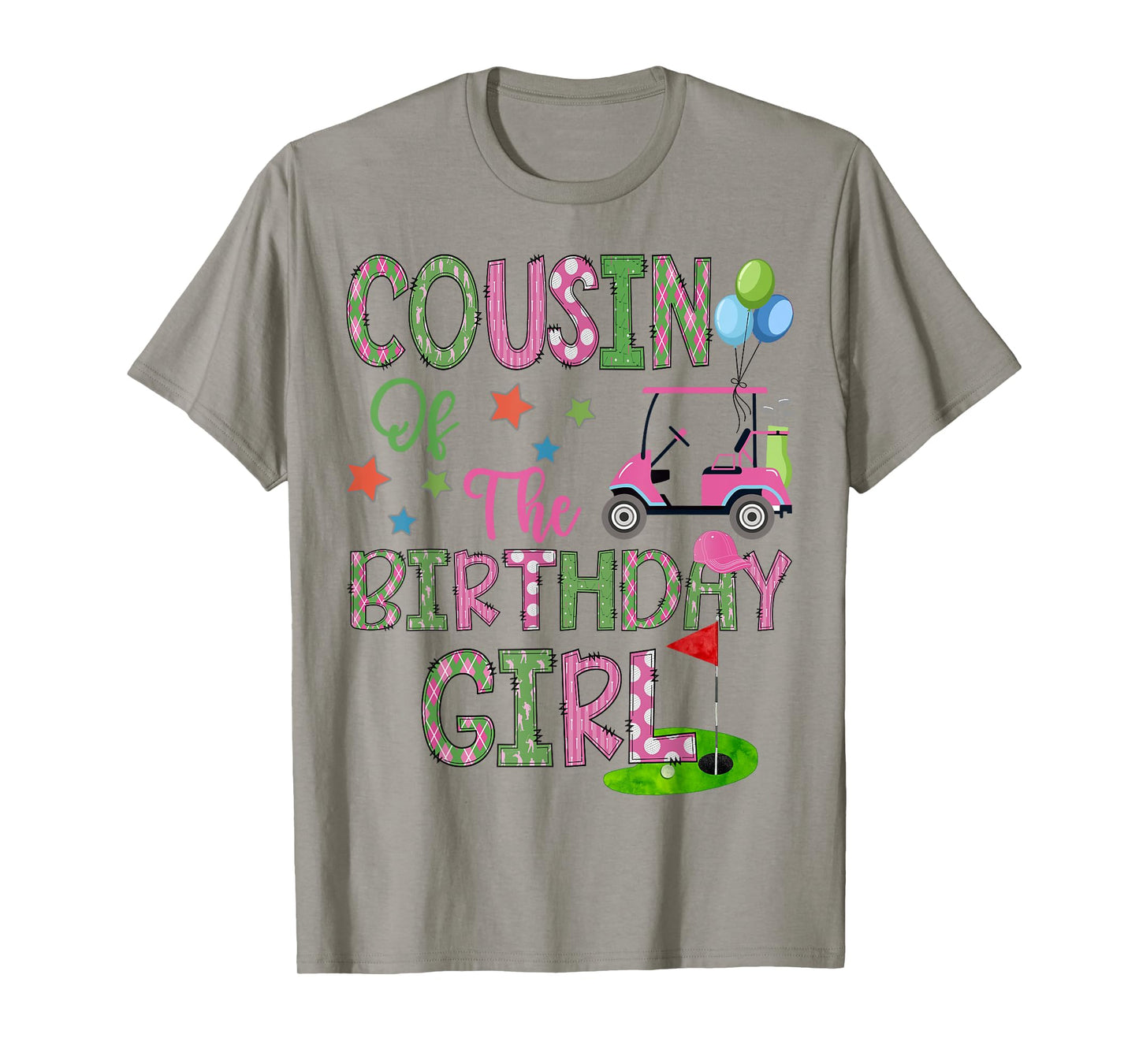Cousin Of The Birthday Girl Hole In One Golf 1St Bday T-Shirt