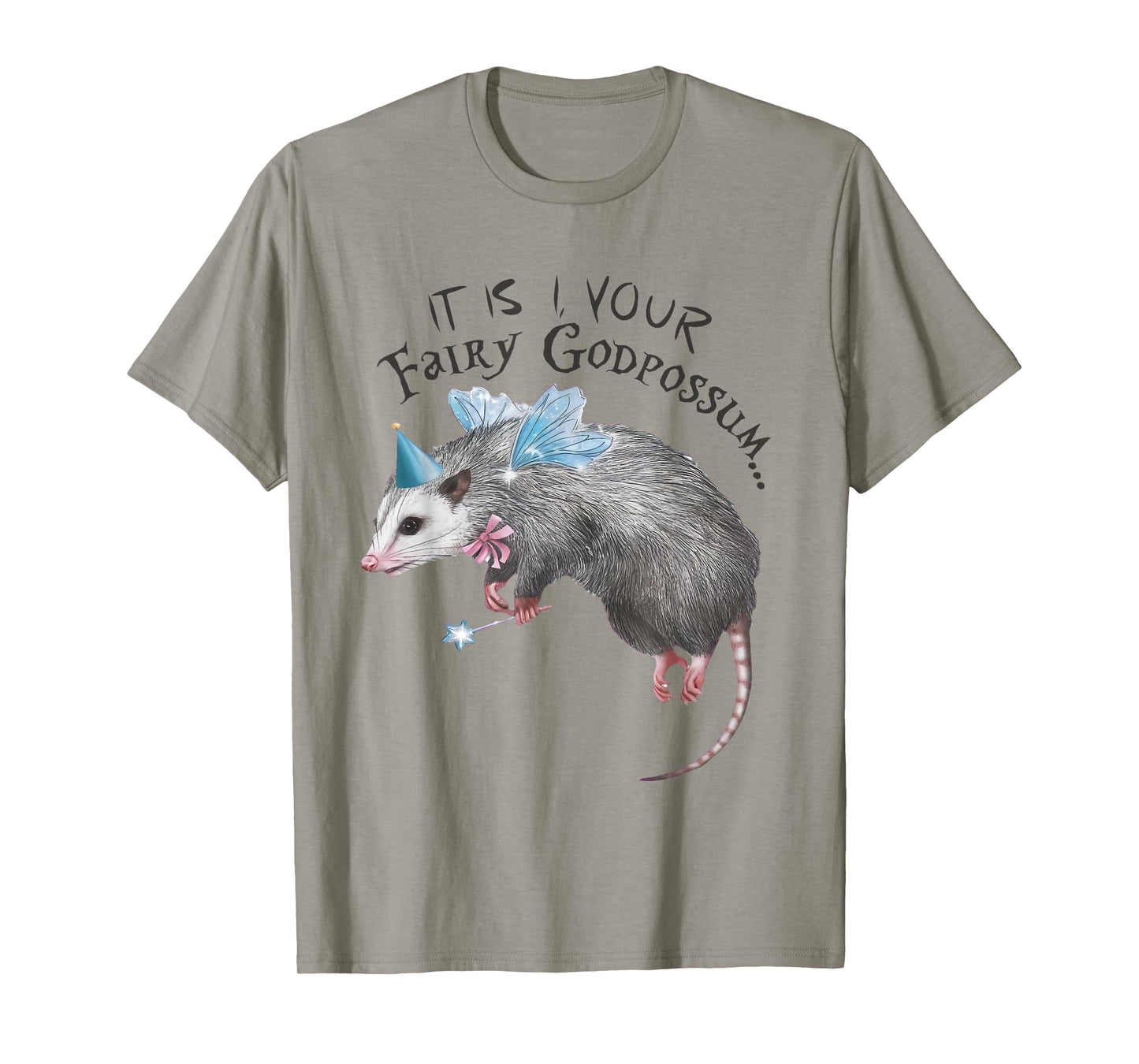 Funny Opossum It Is I Your Fairy Godpossum Women Girls T-Shirt