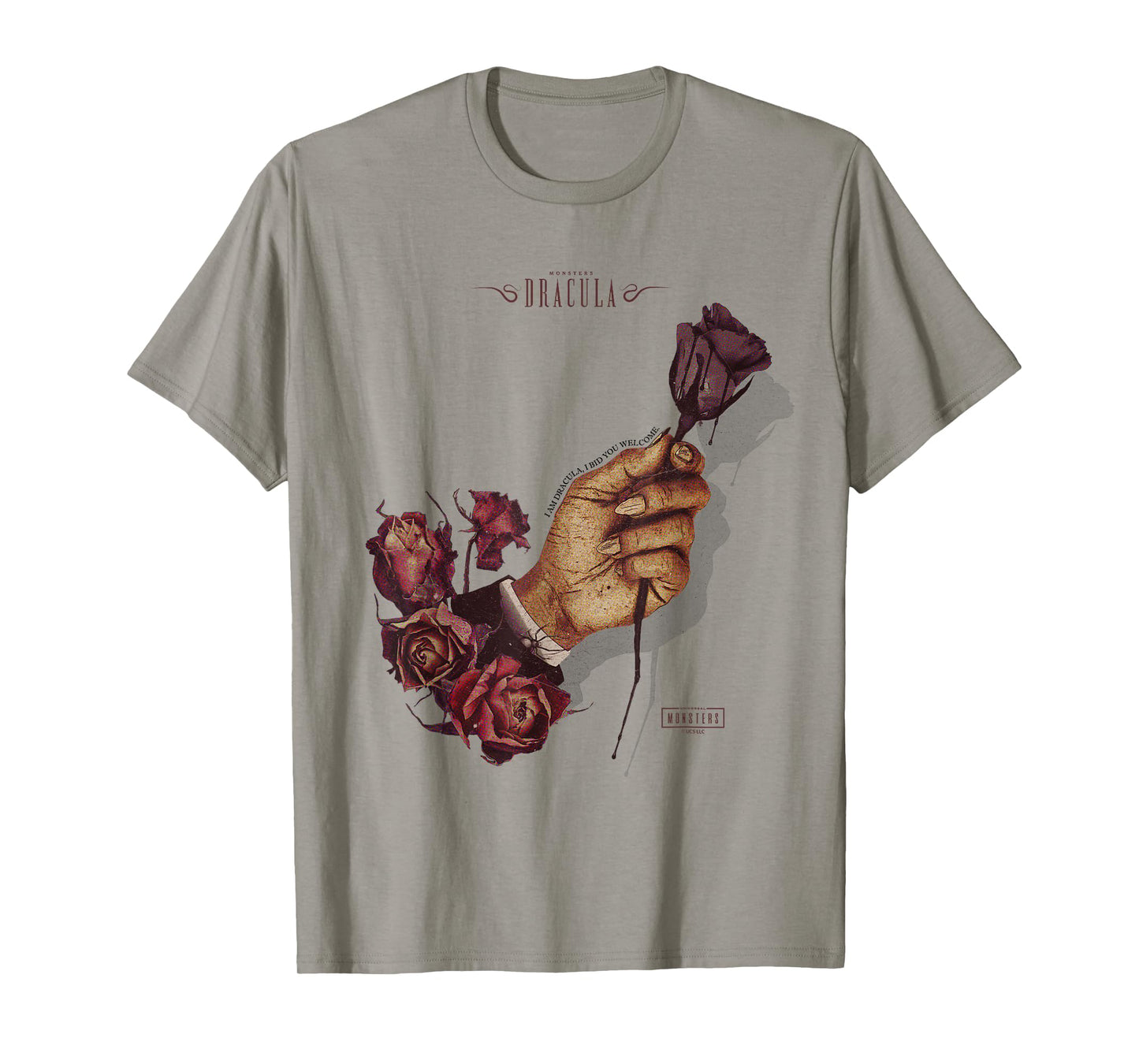 Universal Monsters Dracula’s Black Rose T-Shirt