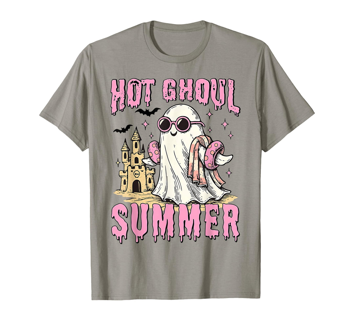 Hot Ghoul Summer, Ghost Sunglasses Beach, Funny Summer Ghoul T-Shirt