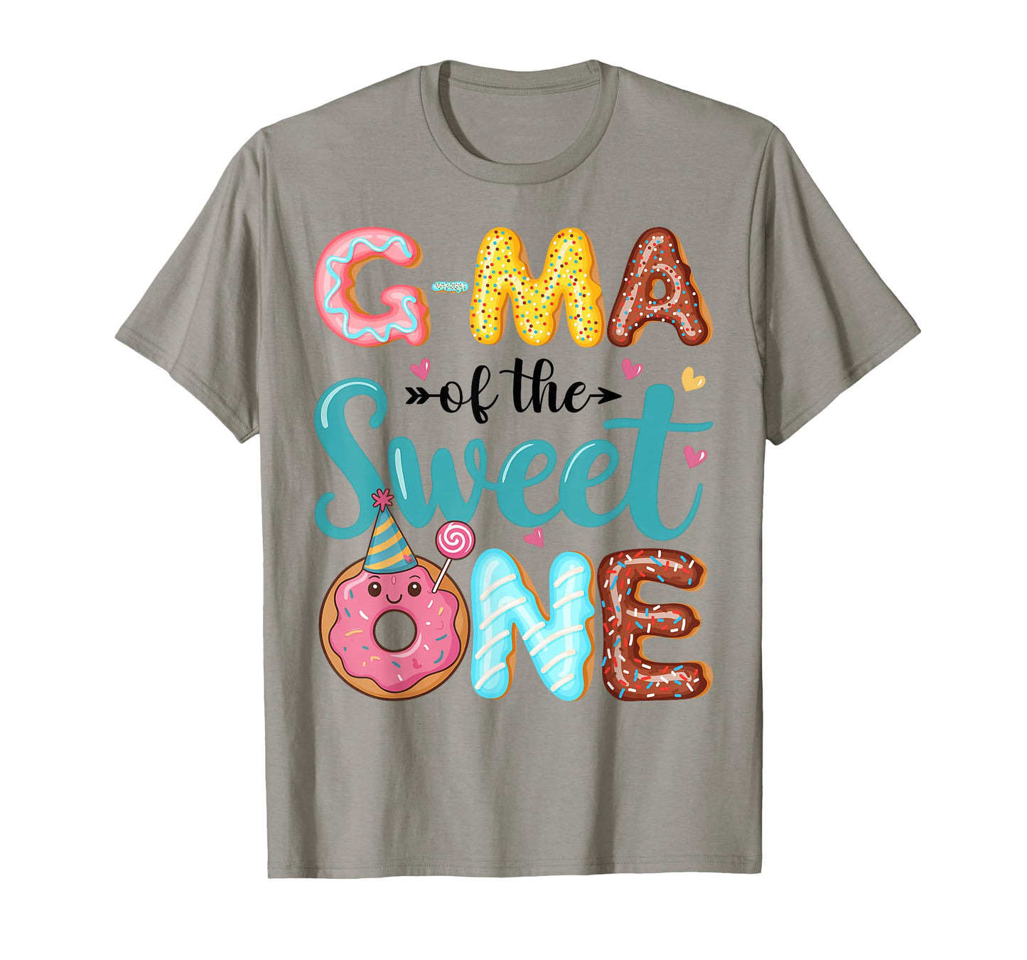G-Ma Of The Sweet One 1st Birthday Girl Donut Party T-Shirt