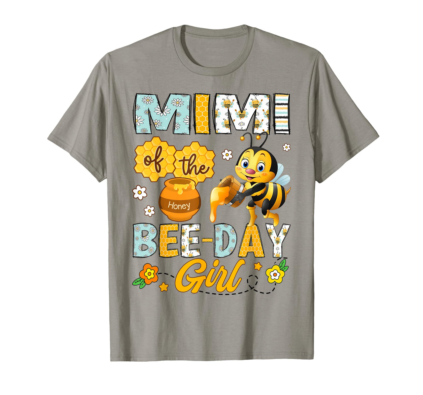Mimi Of The Bee-Day Girl Funny Bee Birthday Party T-Shirt