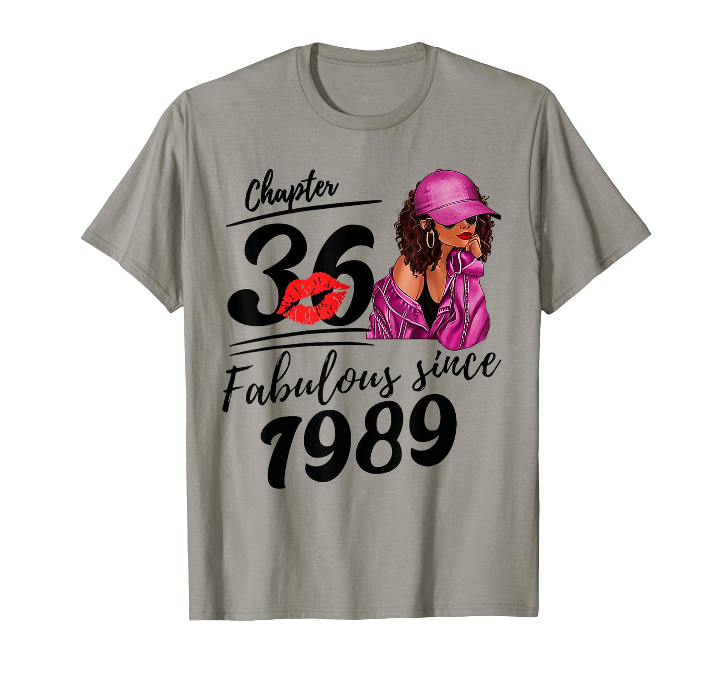 Chapter 36 Fabulous Since 1989 Black Women 36th Birthday T-Shirt