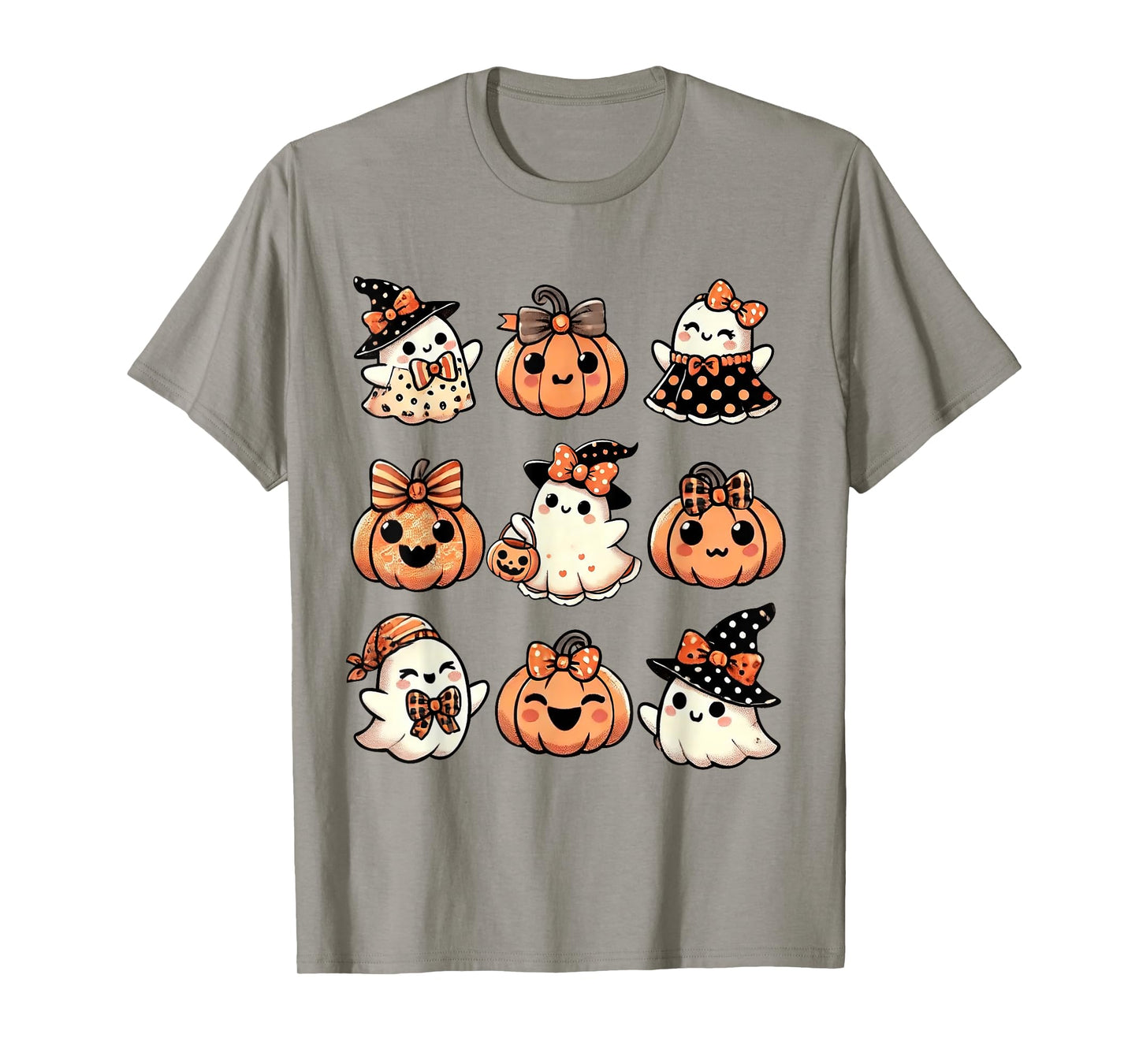 Cute Pumpkin Ghost Halloween Girls Kid Toddler Boo Halloween T-Shirt
