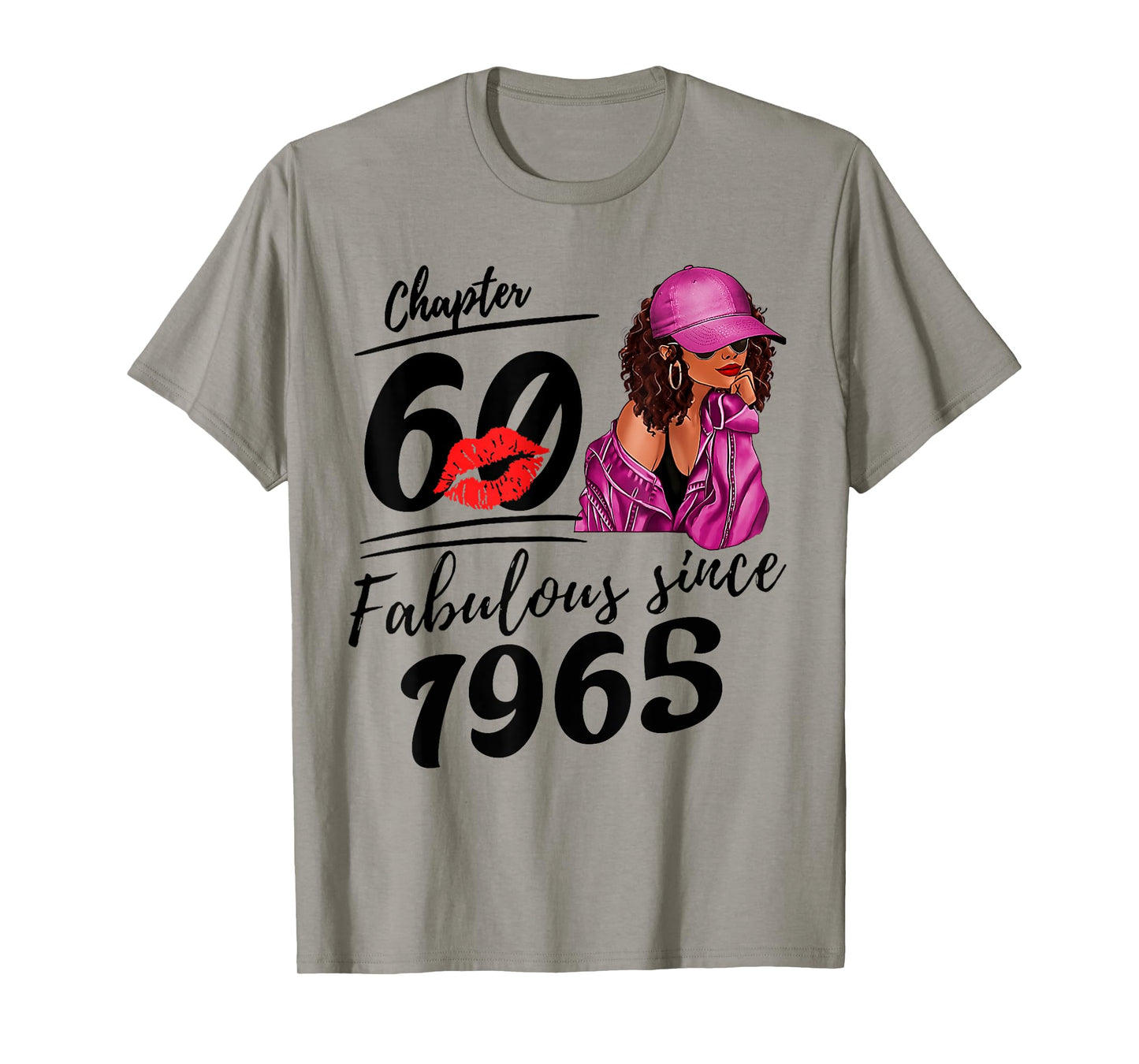 Chapter 60 Fabulous Since 1965 Black Women 60th Birthday T-Shirt