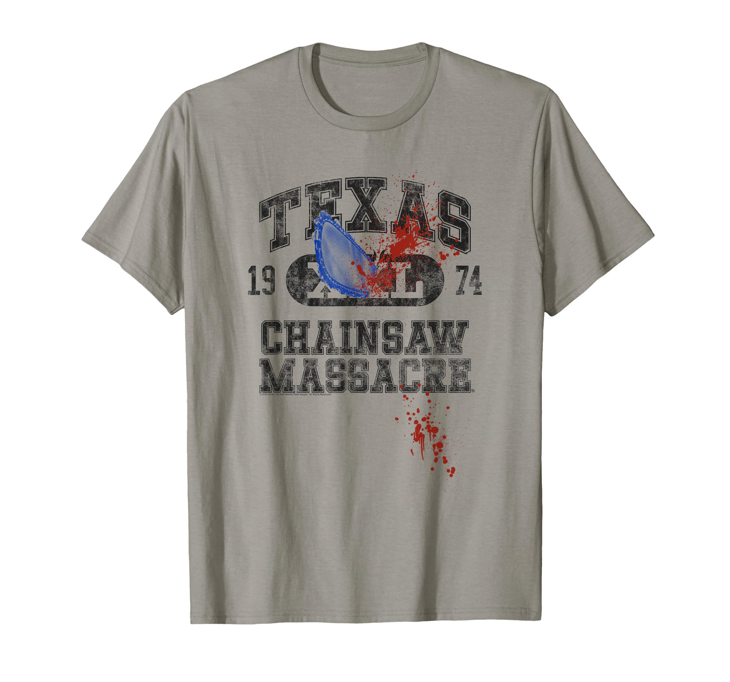 The Texas Chainsaw Massacre Athletic Logo with Chainsaw T-Shirt