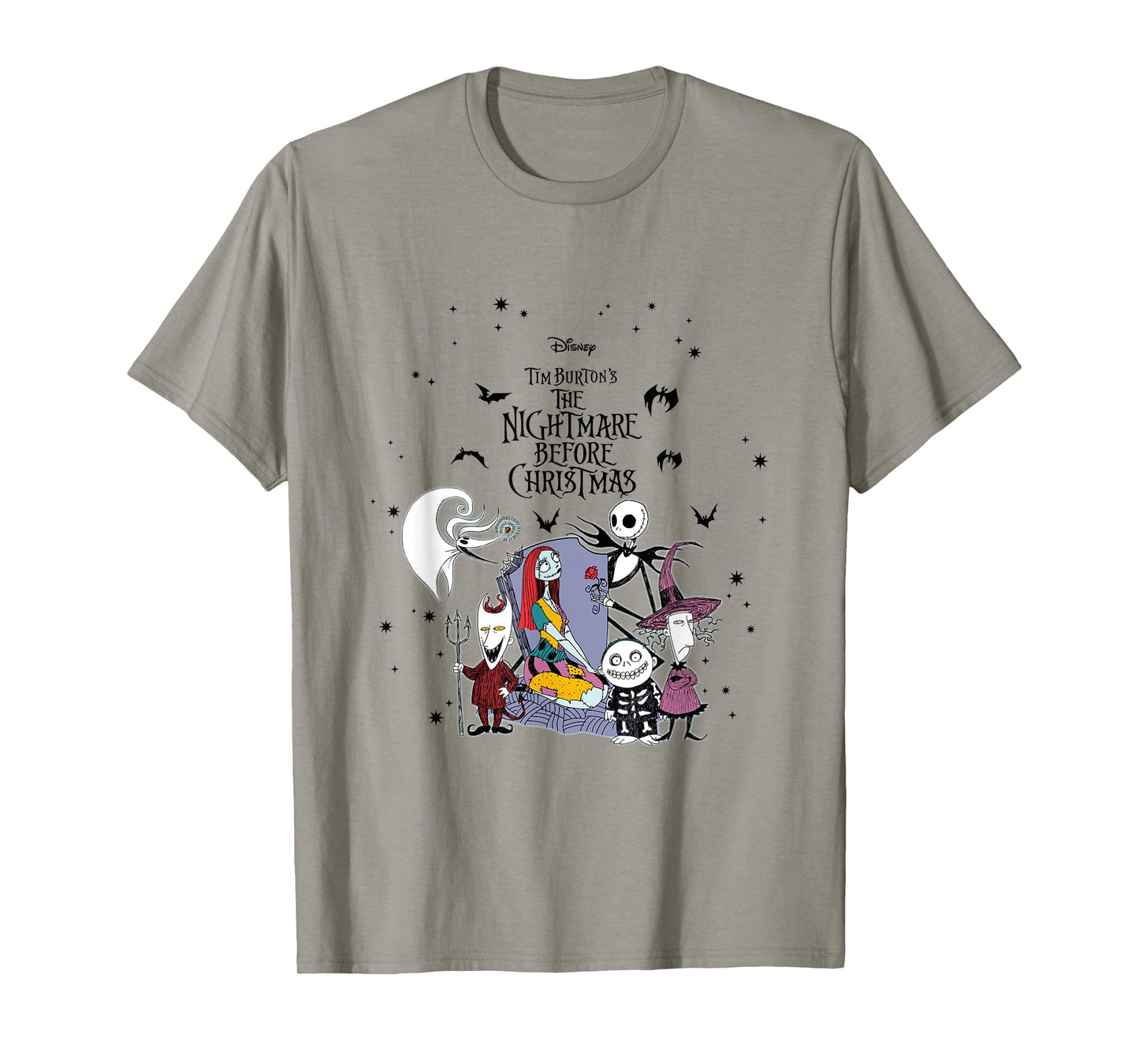 Disney The Nightmare Before Christmas Jack And Sally Cast T-Shirt