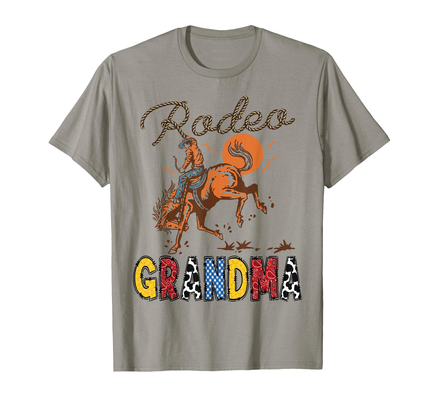 Rodeo Grandma Cowboy Cowgirl Birthday Matching Family T-Shirt