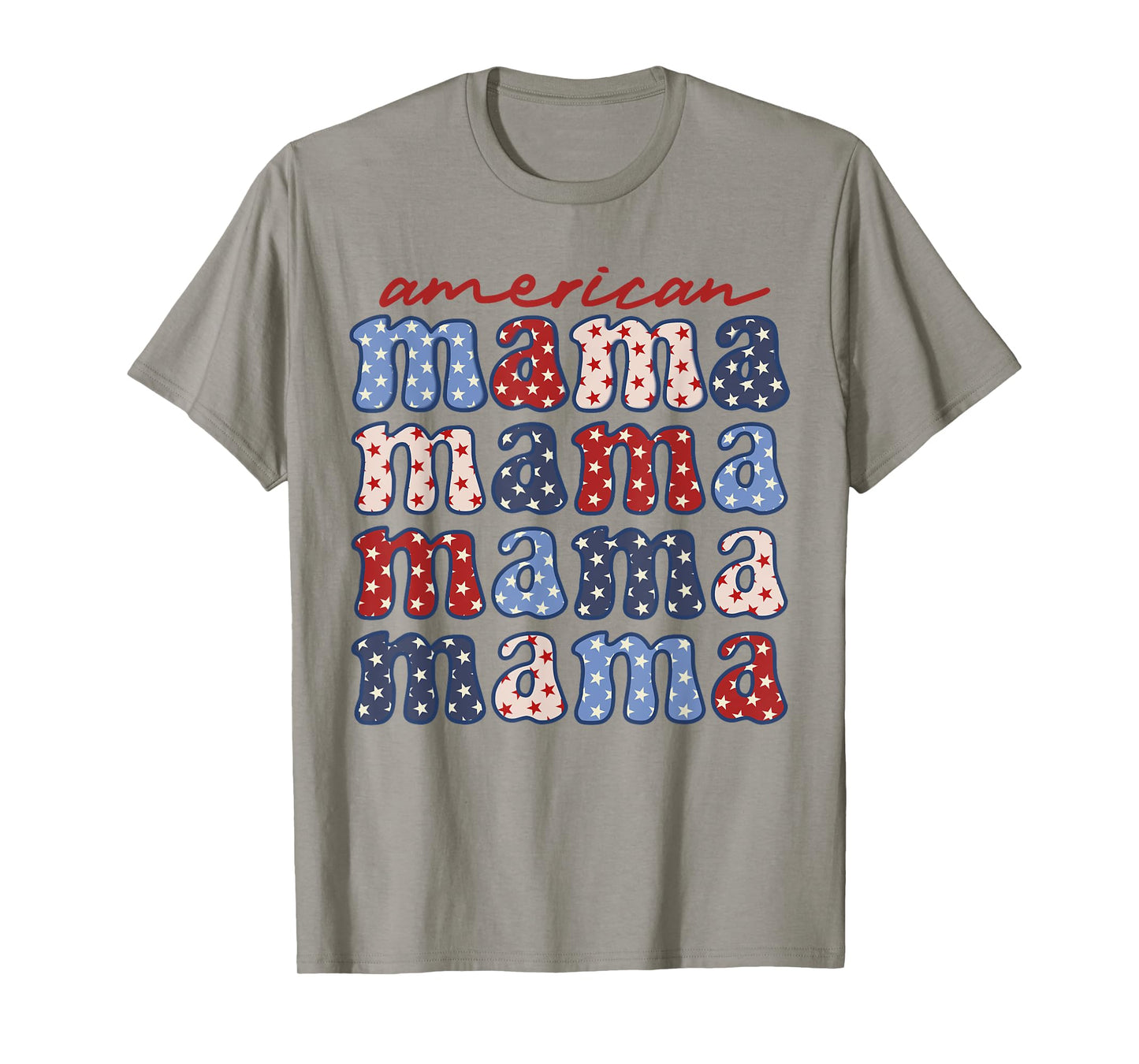 American Mama Mother's Day 4th Of July American Flag T-Shirt