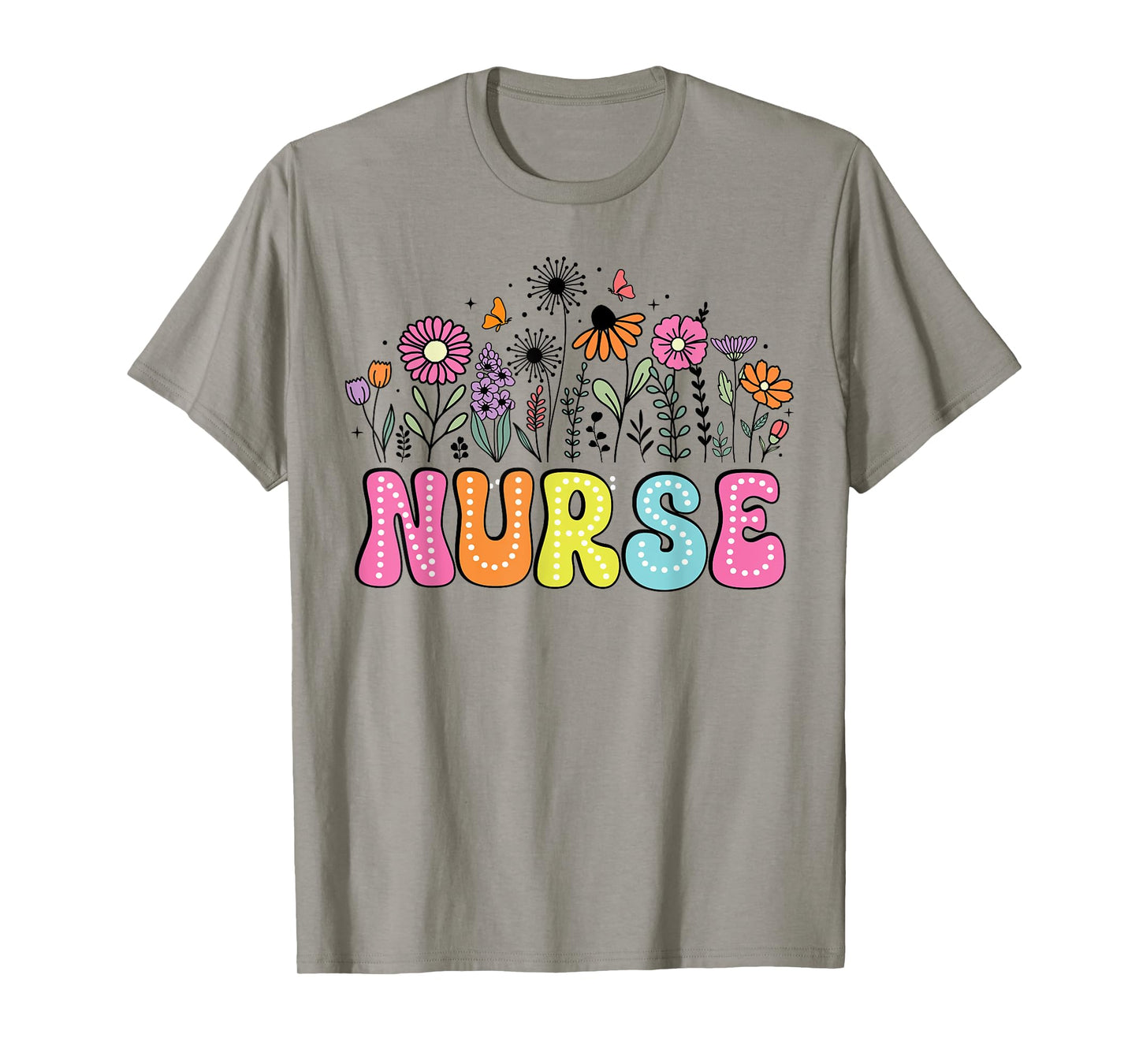 Groovy Nurse Wildflower Floral Happy Nurse Week 2026 T-Shirt