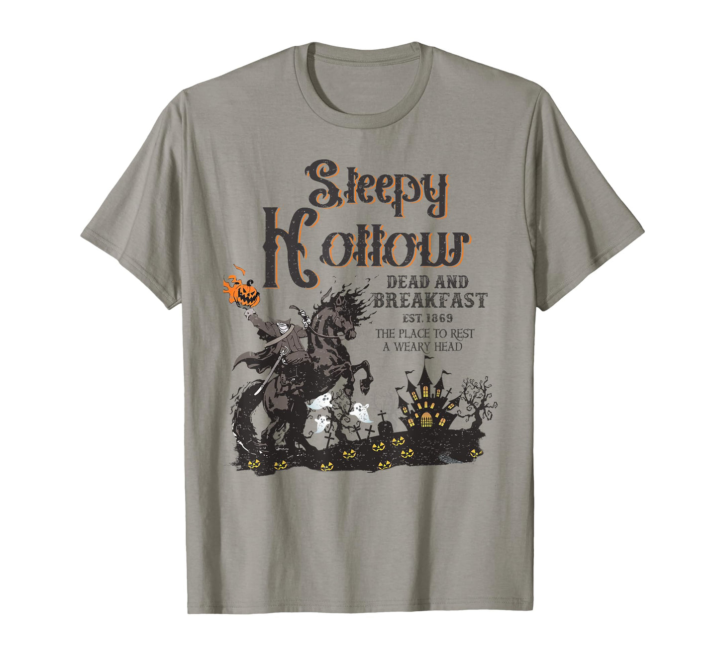 Retro Mind Your Head Sleepy Hollow Headless Spooky Halloween T-Shirt