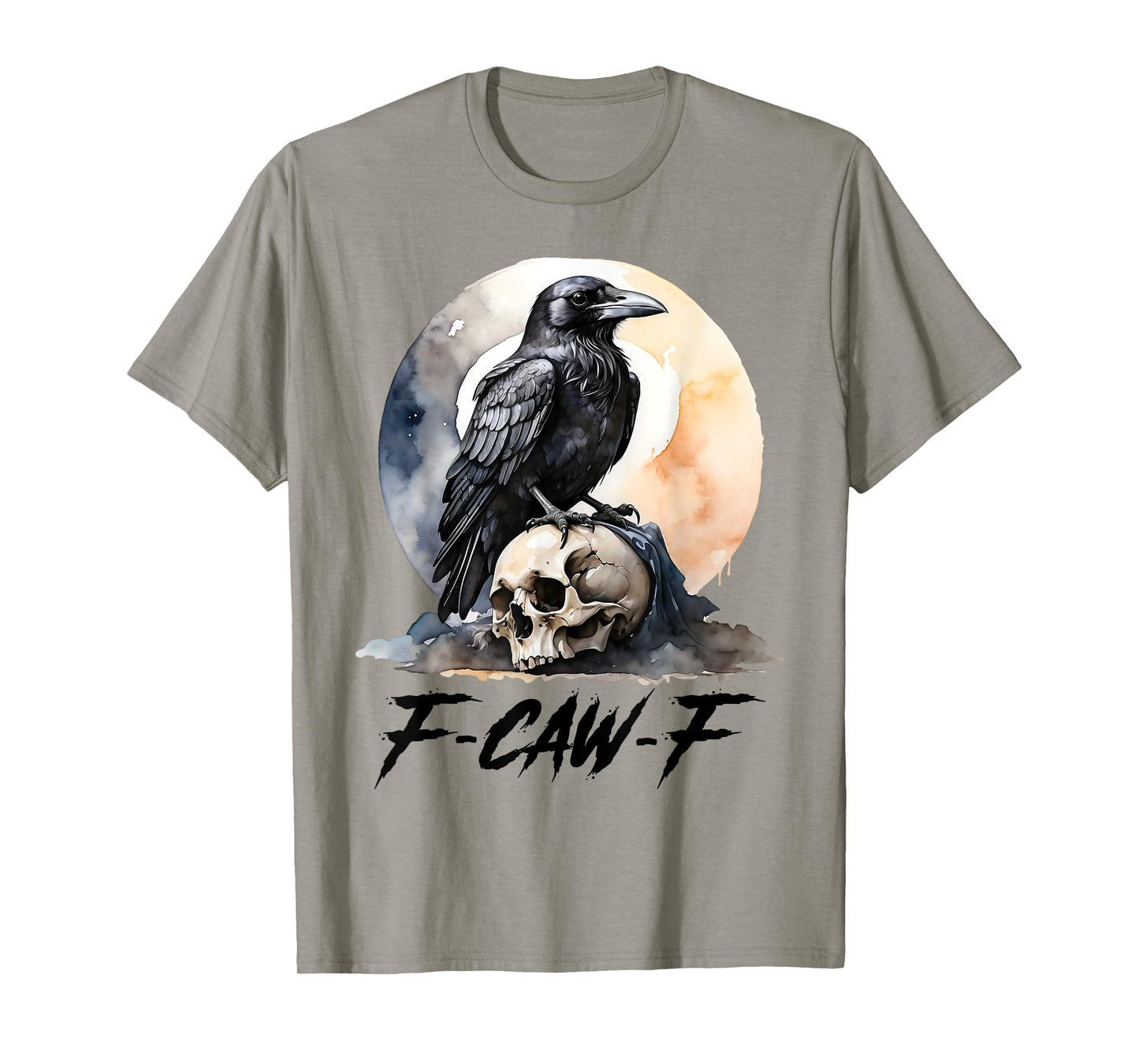 Black Crow F-Caw-F Gothic Dark Bird T-Shirt