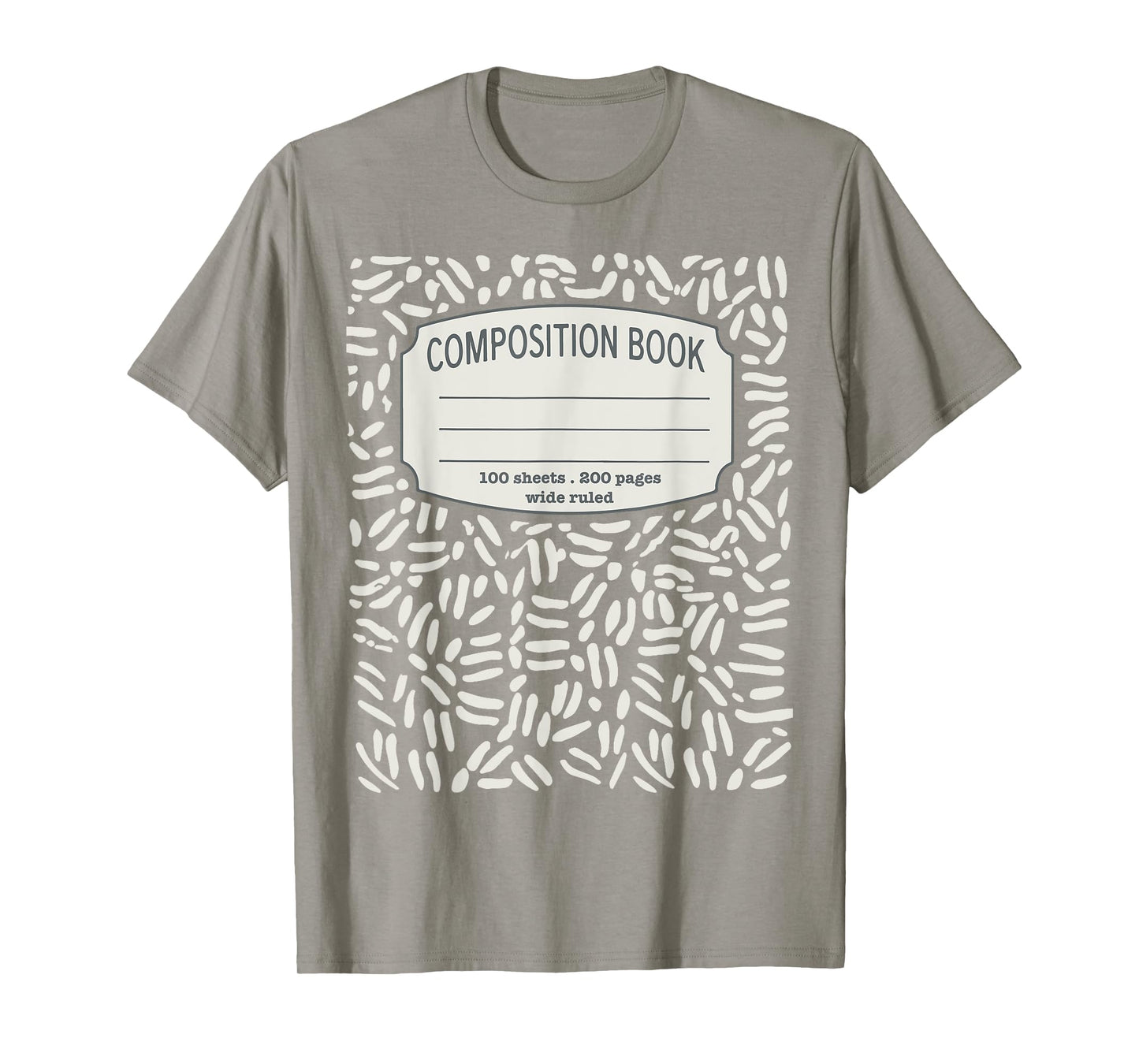 Composition Notebook Costume - Matching Group Halloween T-Shirt