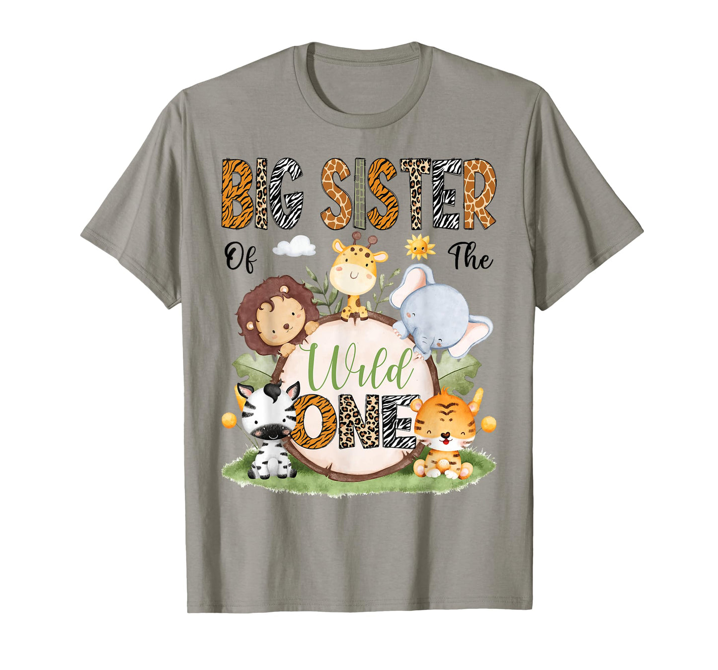 Big Sister Of The Wild One 1St Birthday Boy Safari Lover T-Shirt
