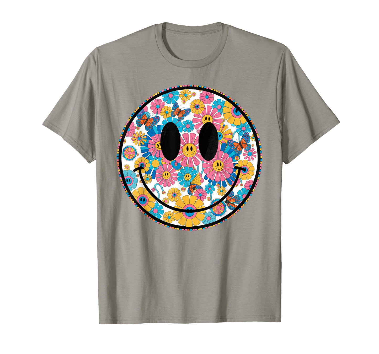 Happy Retro Daisy Smile Face Preppy Aesthetic Men Women Kids T-Shirt