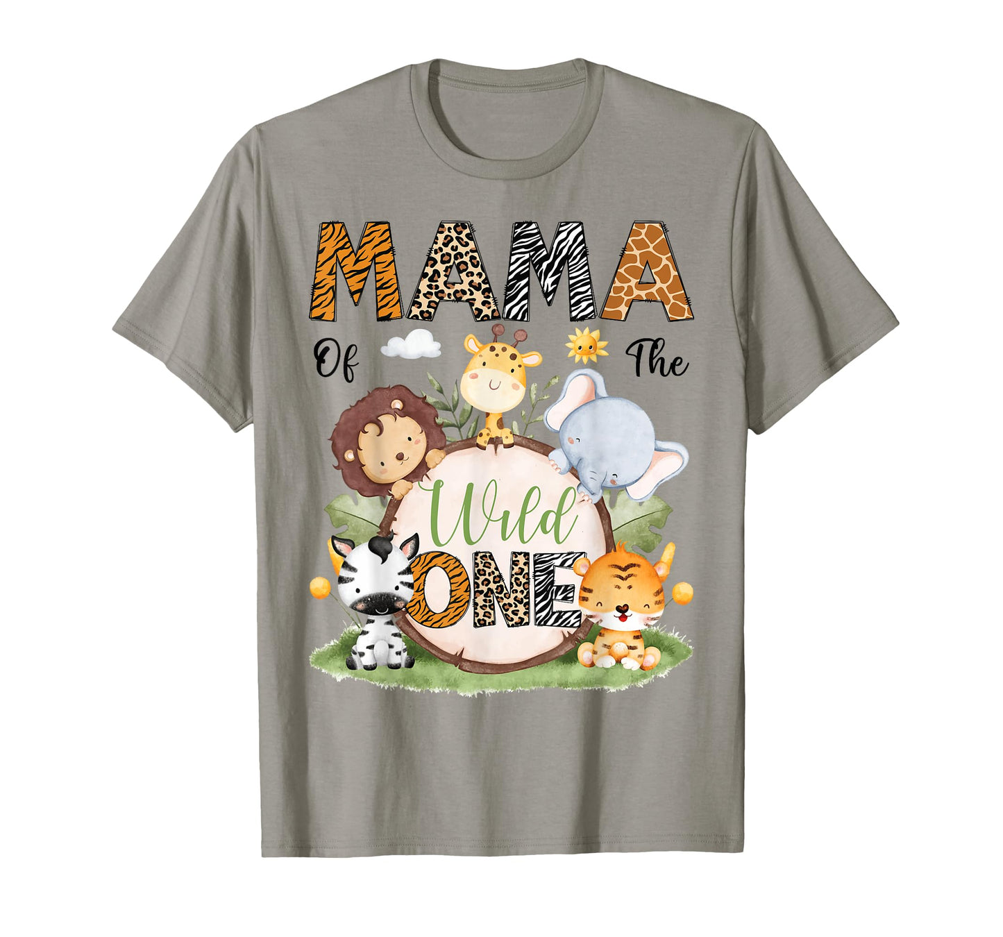 Mama Of The Wild One 1St Birthday Boy Safari Lover T-Shirt