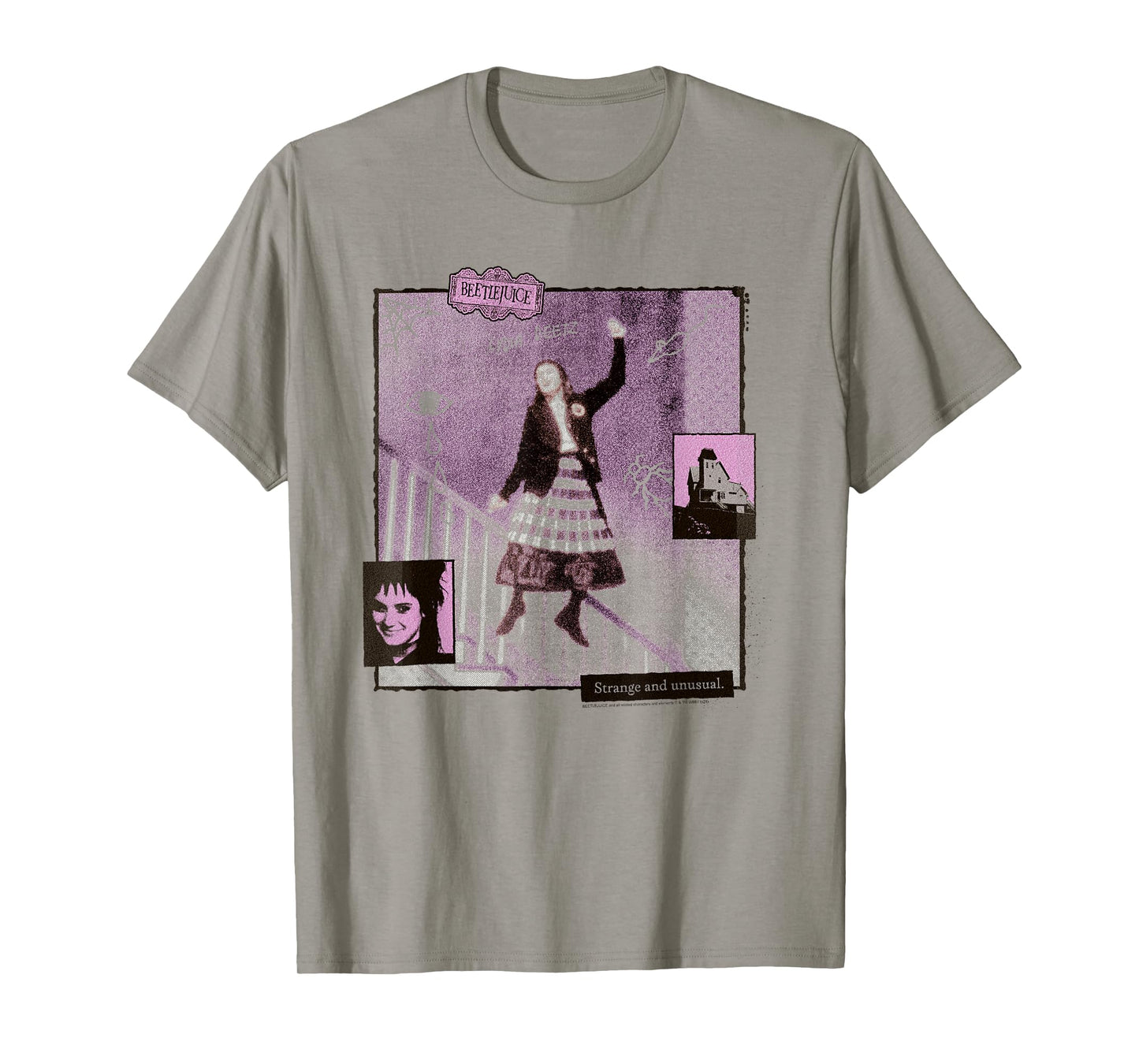 Beetlejuice Lydia Deetz Dance Vintage Collage Movie T-Shirt