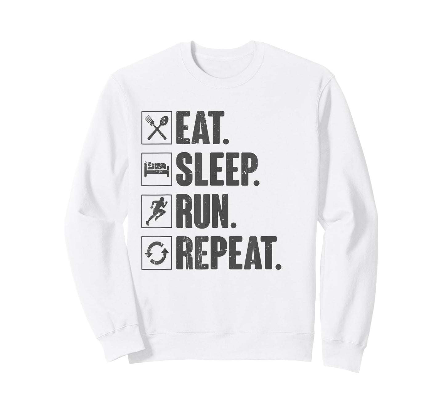 Eat Sleep Run Repeat - Funny Vintage Running Runner Gift T-Shirt