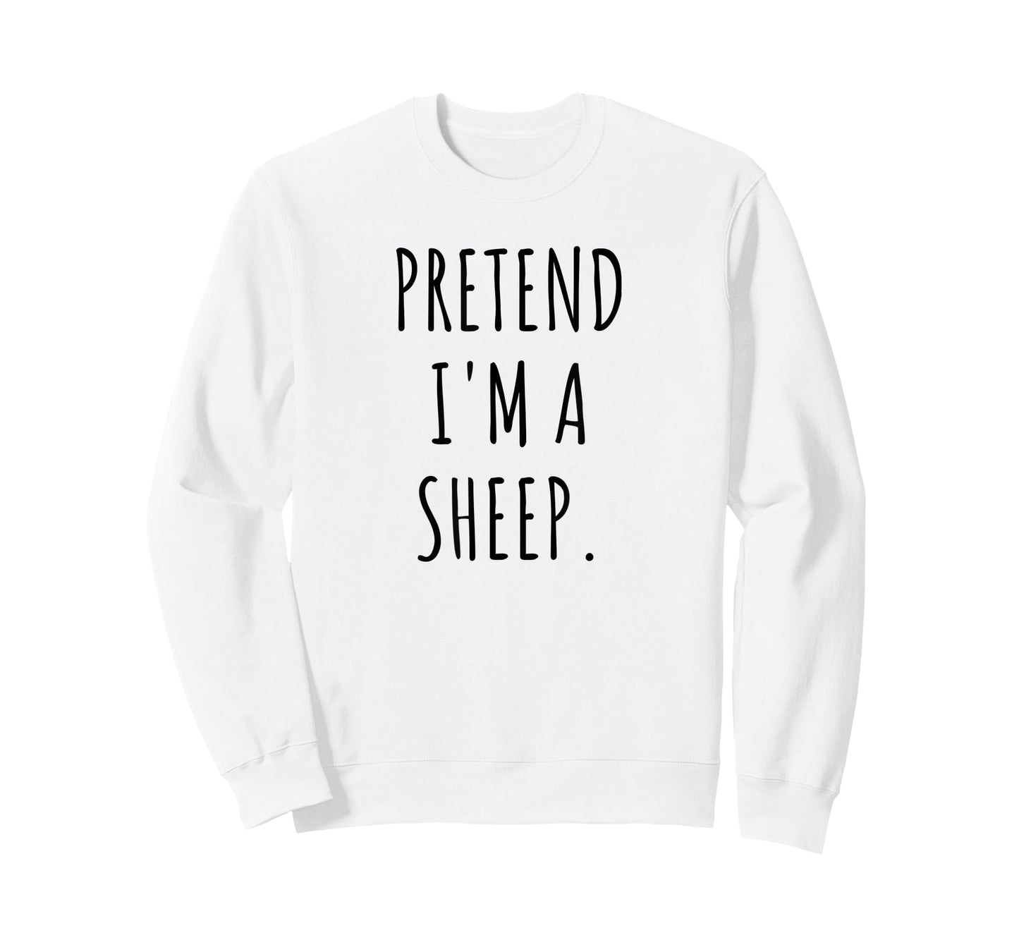 Pretend I'm A Sheep Funny Lazy Halloween Costume T-Shirt