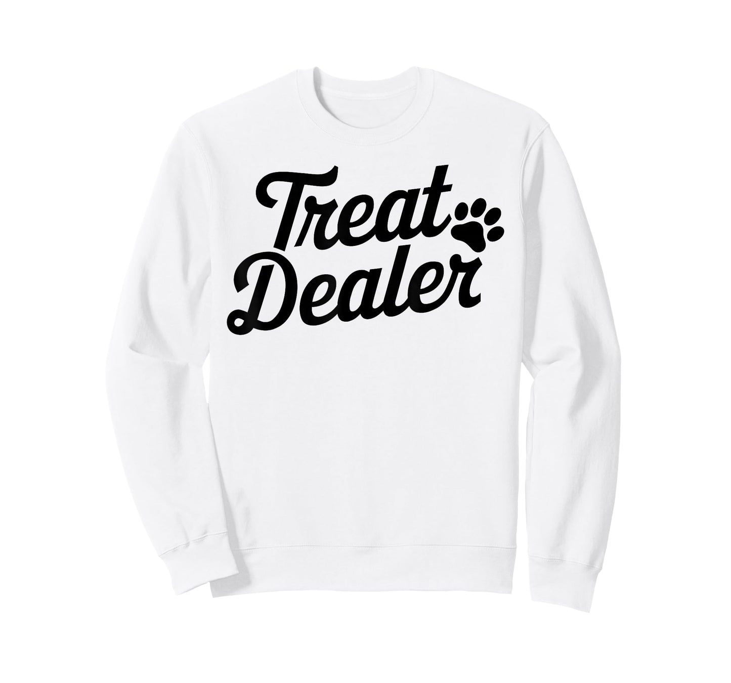 Treat Dealer Funny Dog Lover Pet Owner Treat Dealer Pawprint T-Shirt for Men Women Girls Kids