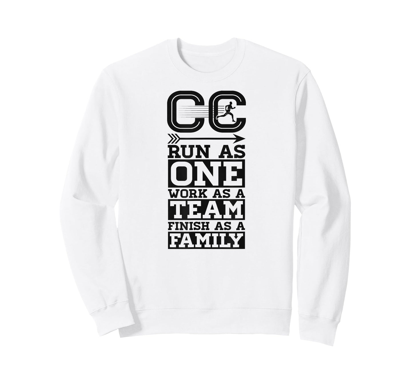 Cross Country Run As One Work As A Team Finish As A Family T-Shirt